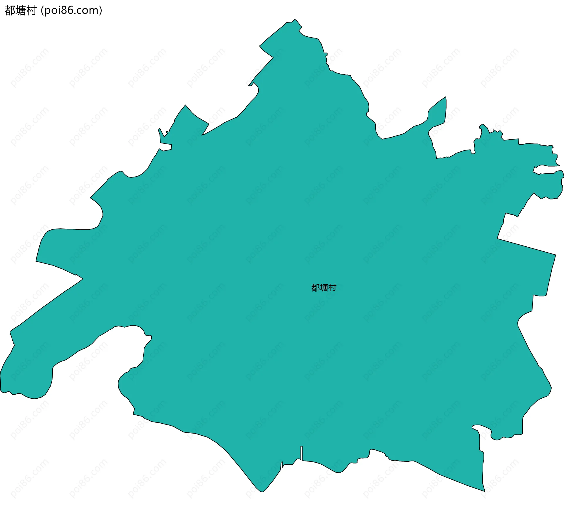 都塘村边界地图
