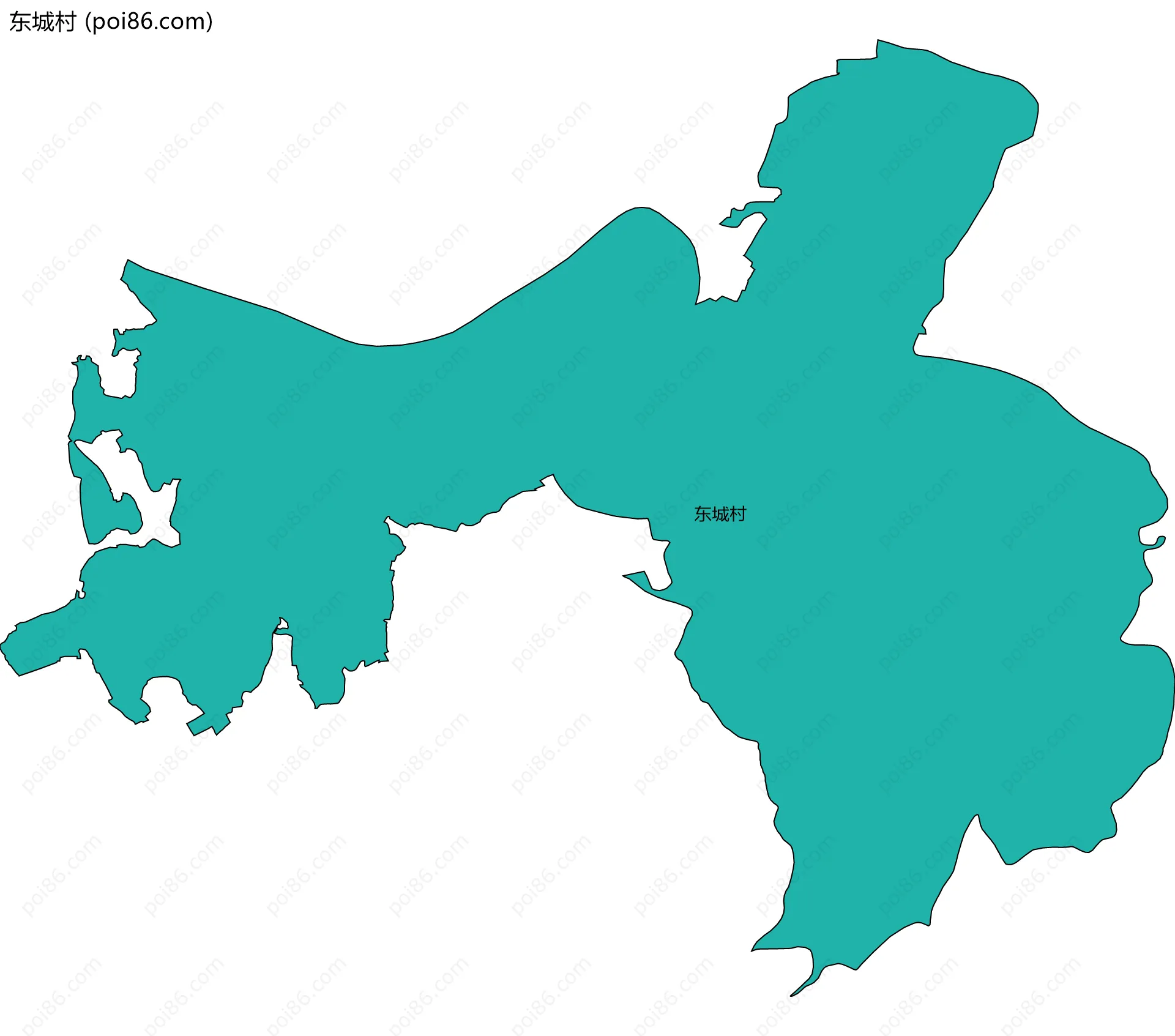 东城村边界地图