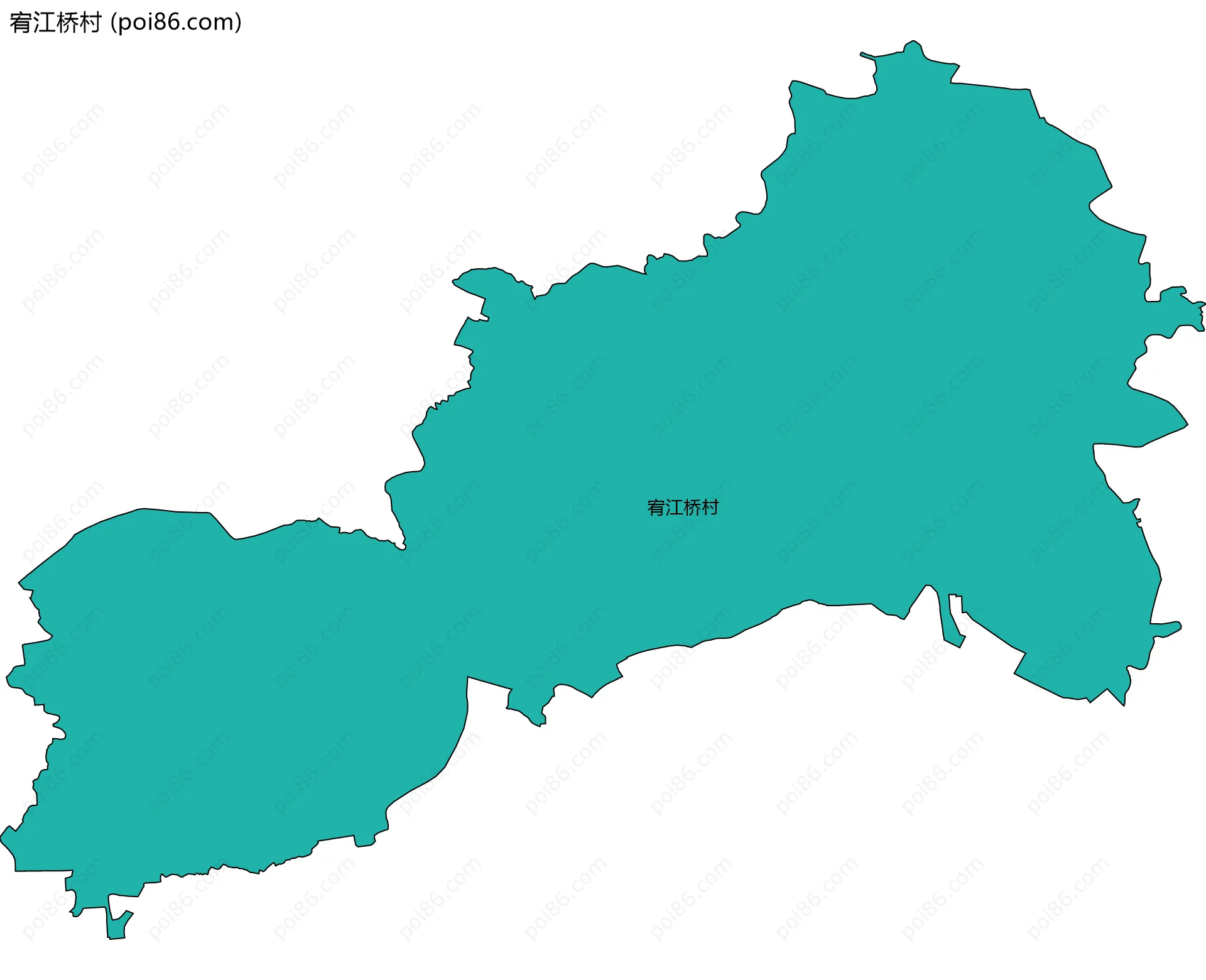 宥江桥村边界地图