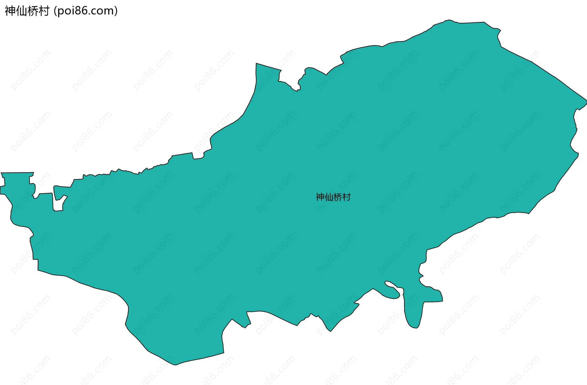 神仙桥村边界地图