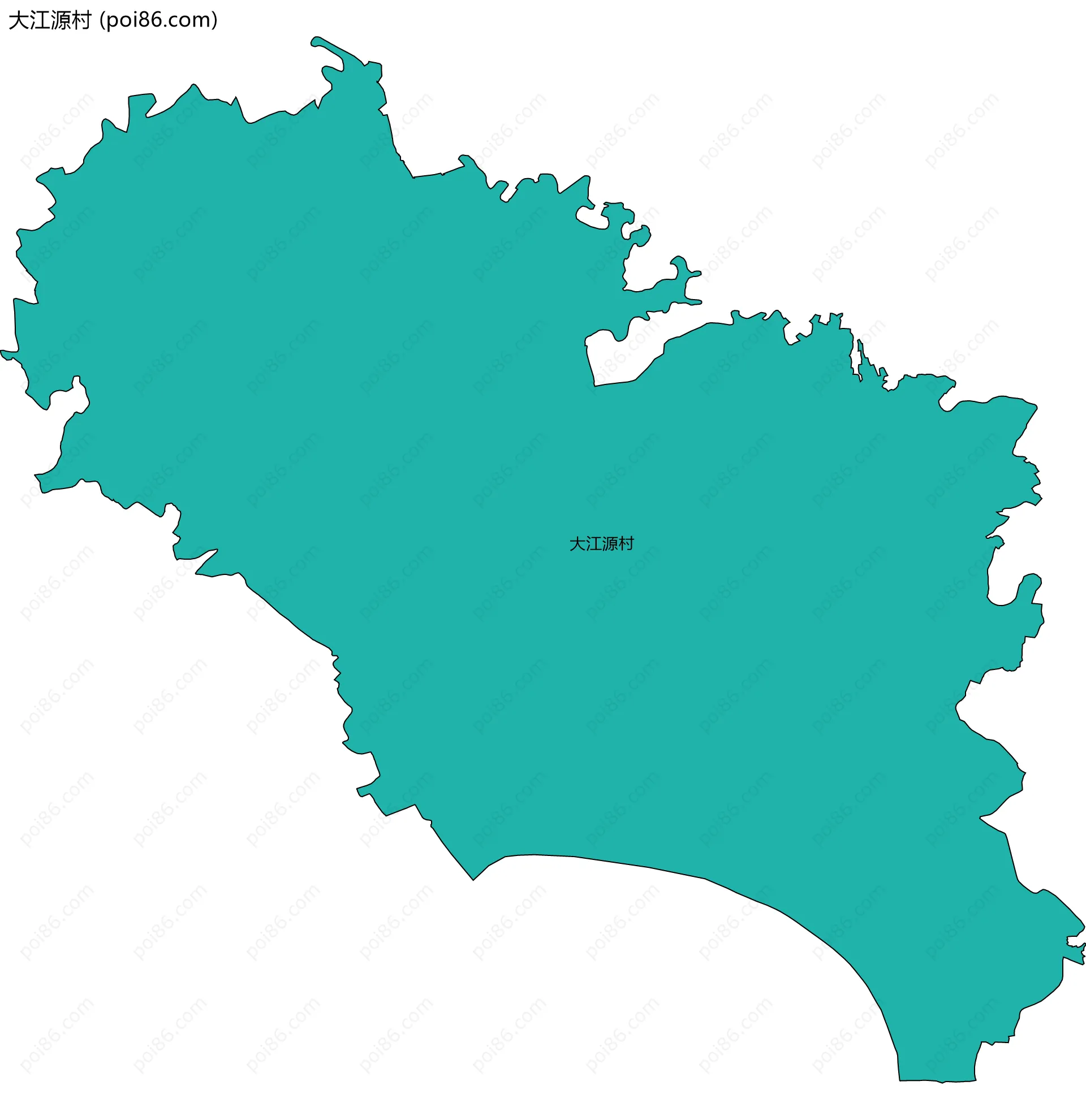 大江源村边界地图
