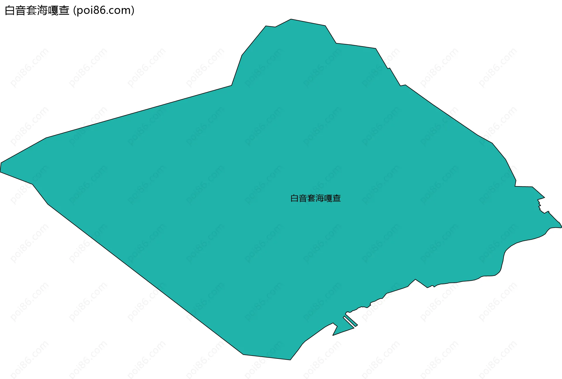 白音套海嘎查边界地图