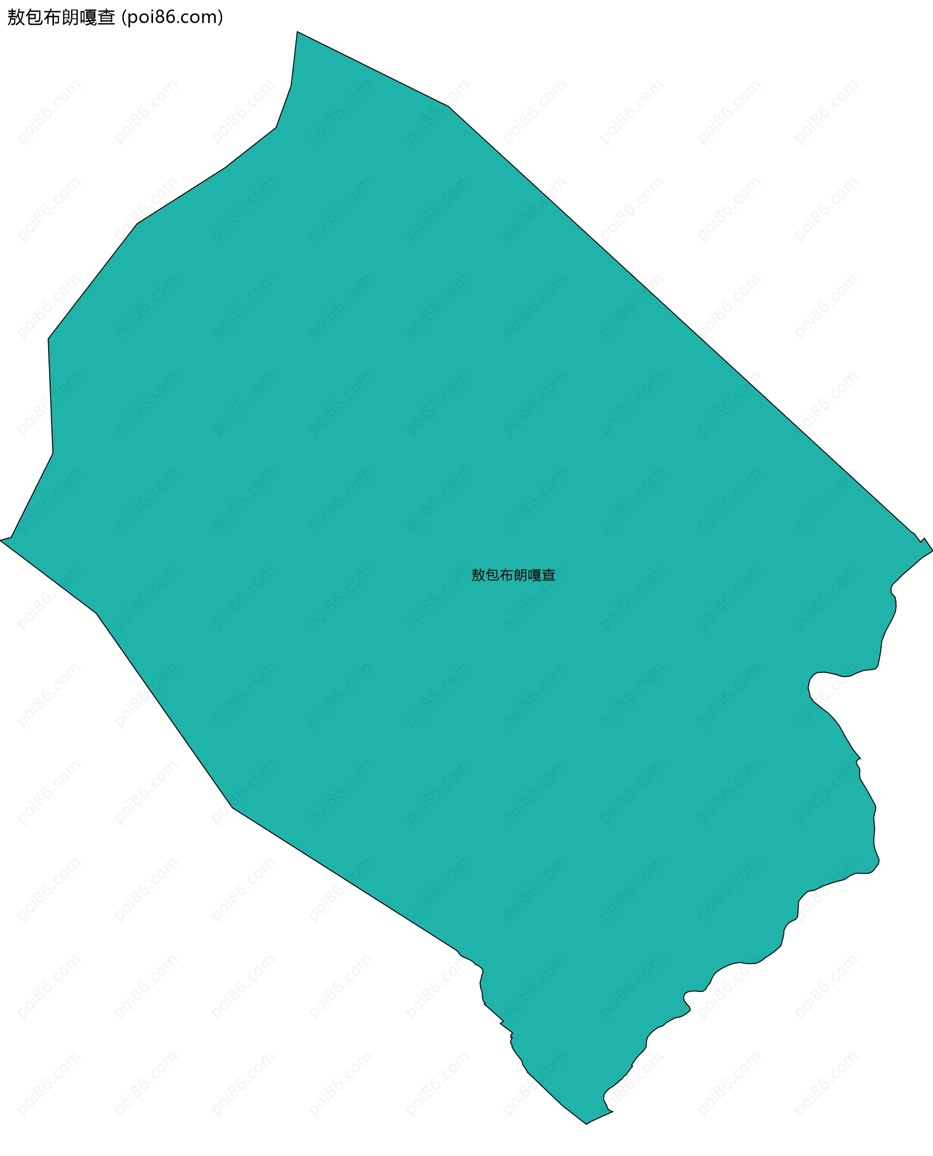 敖包布朗嘎查边界地图