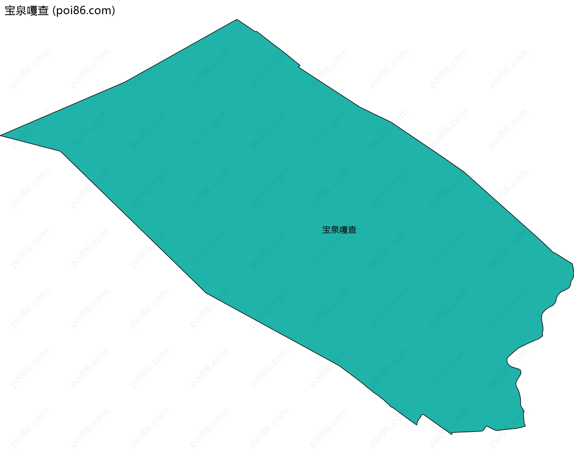 宝泉嘎查边界地图