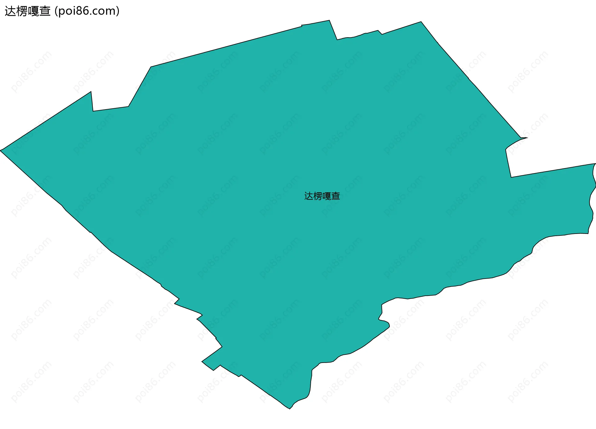 达楞嘎查边界地图