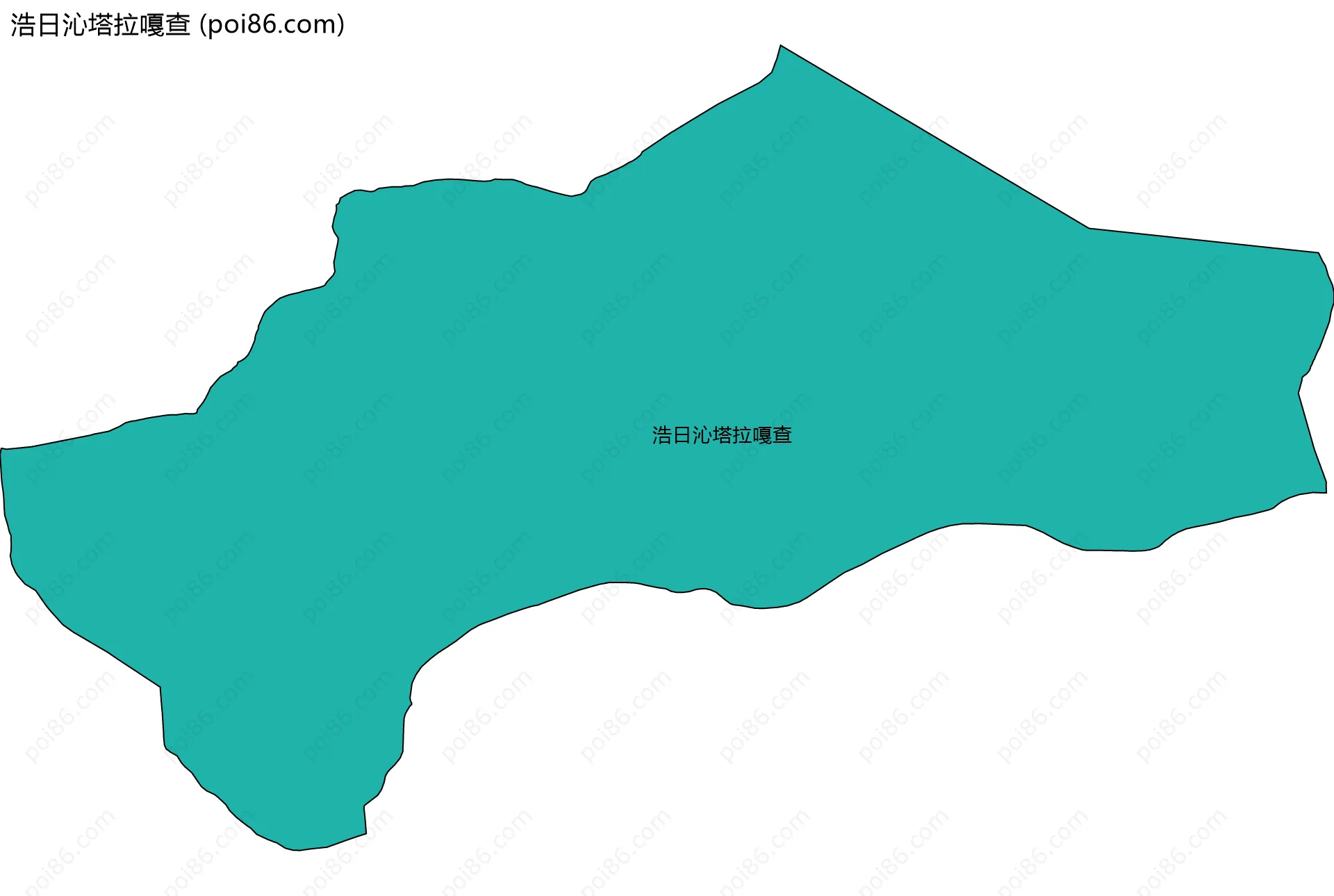 浩日沁塔拉嘎查边界地图