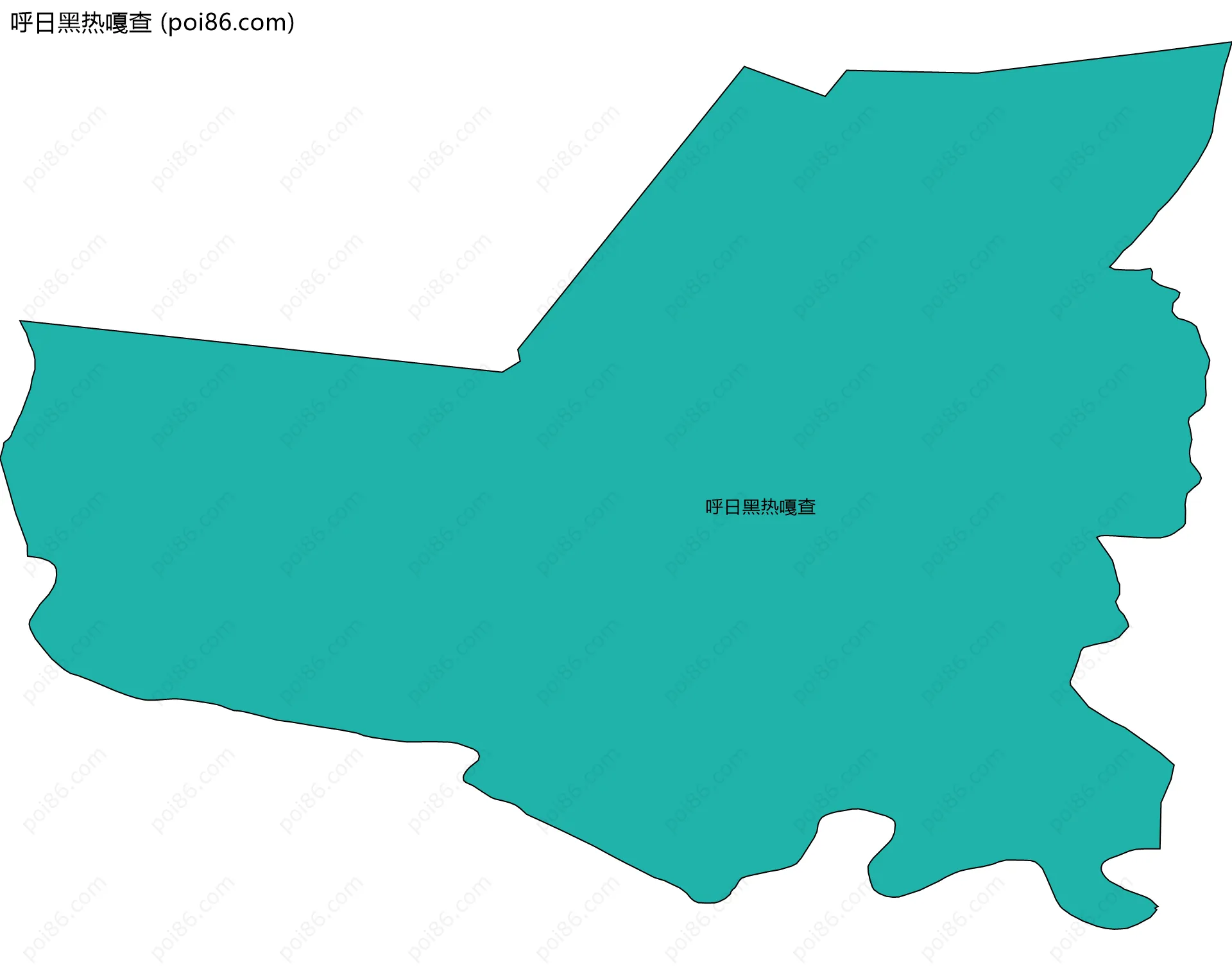 呼日黑热嘎查边界地图