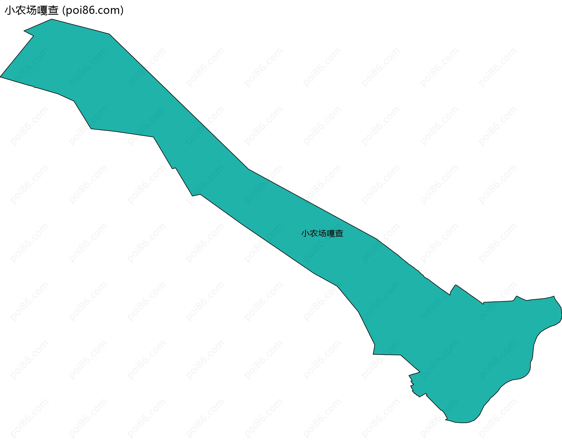 小农场嘎查边界地图