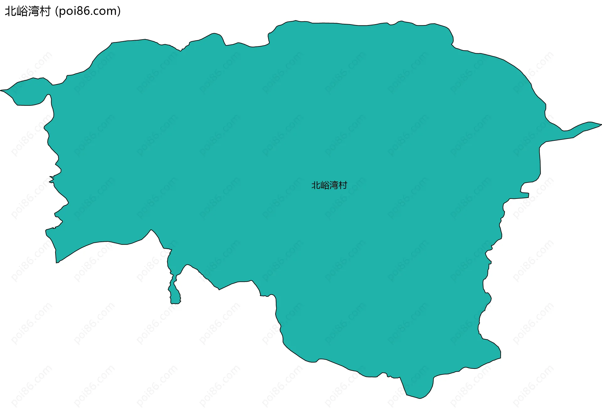 北峪湾村边界地图