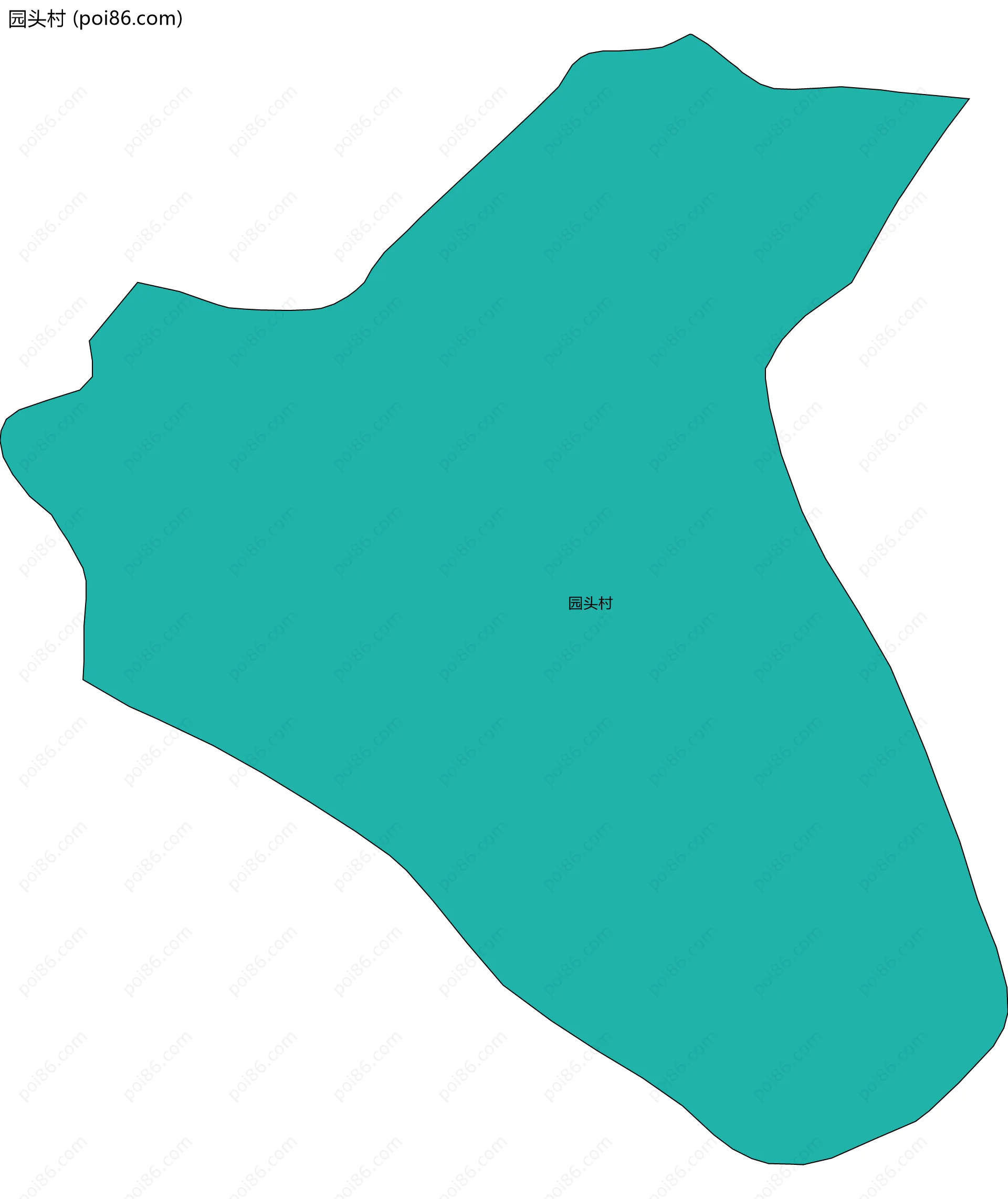 园头村边界地图