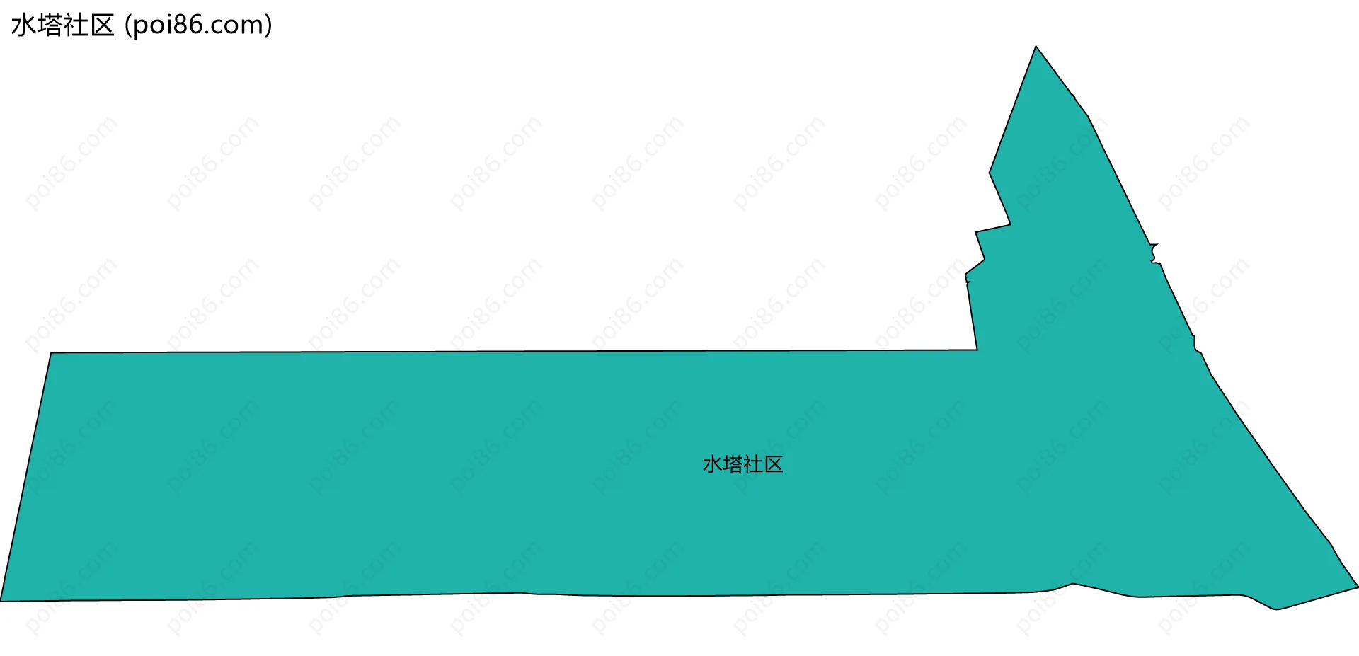 水塔社区边界地图