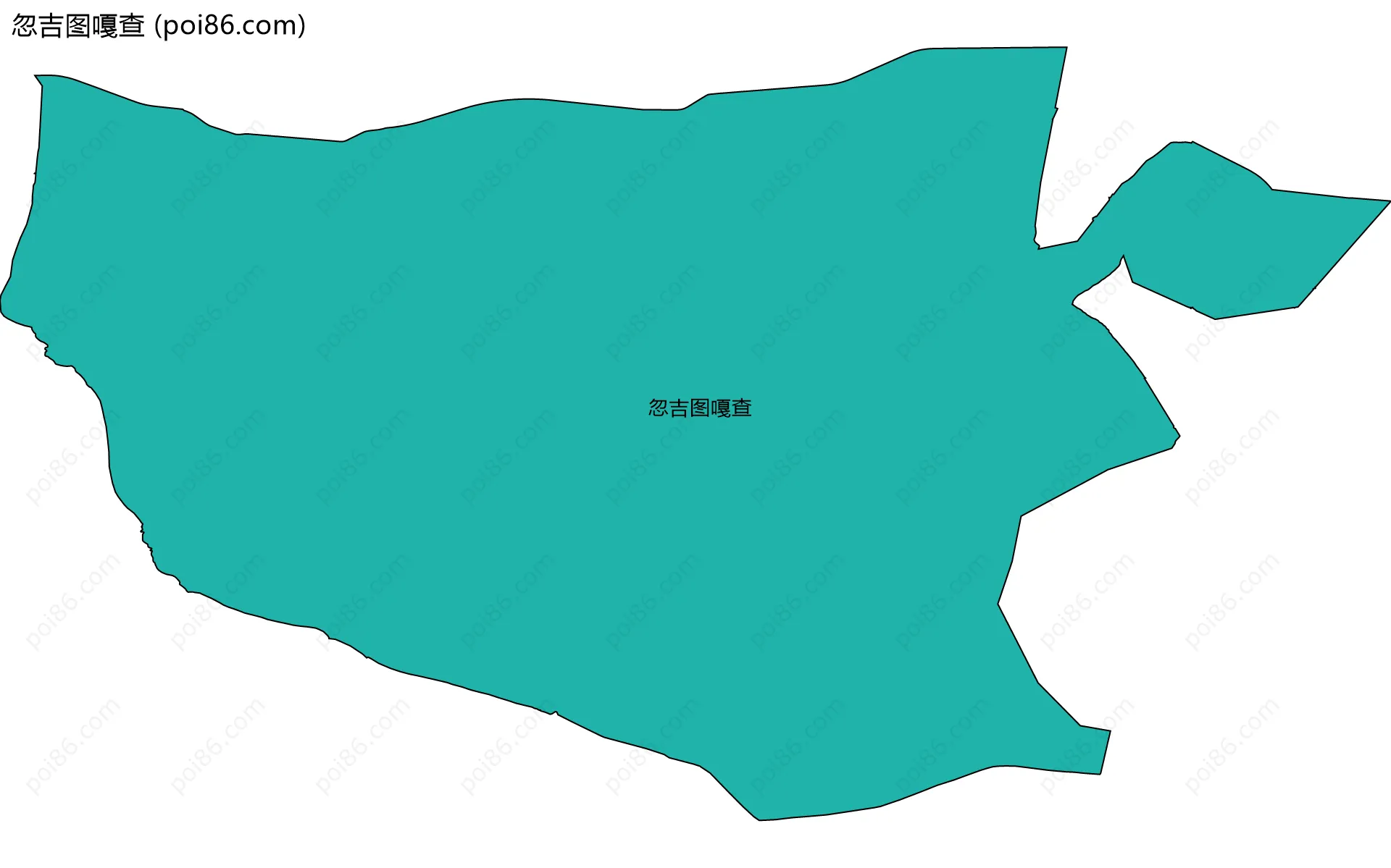 忽吉图嘎查边界地图