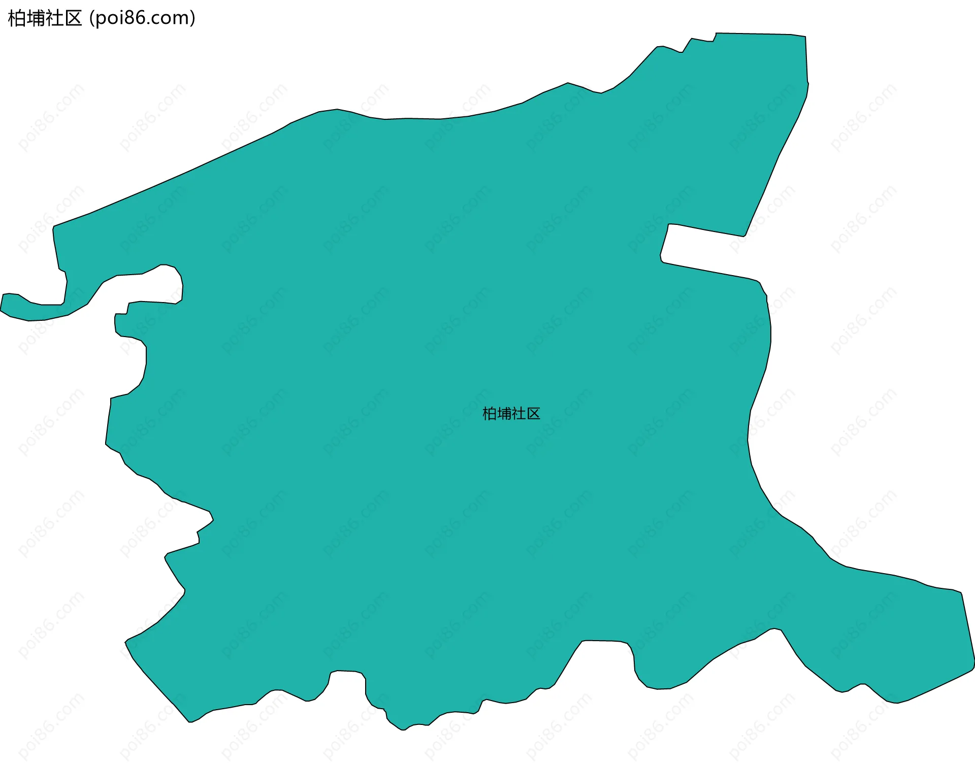 柏埔社区边界地图
