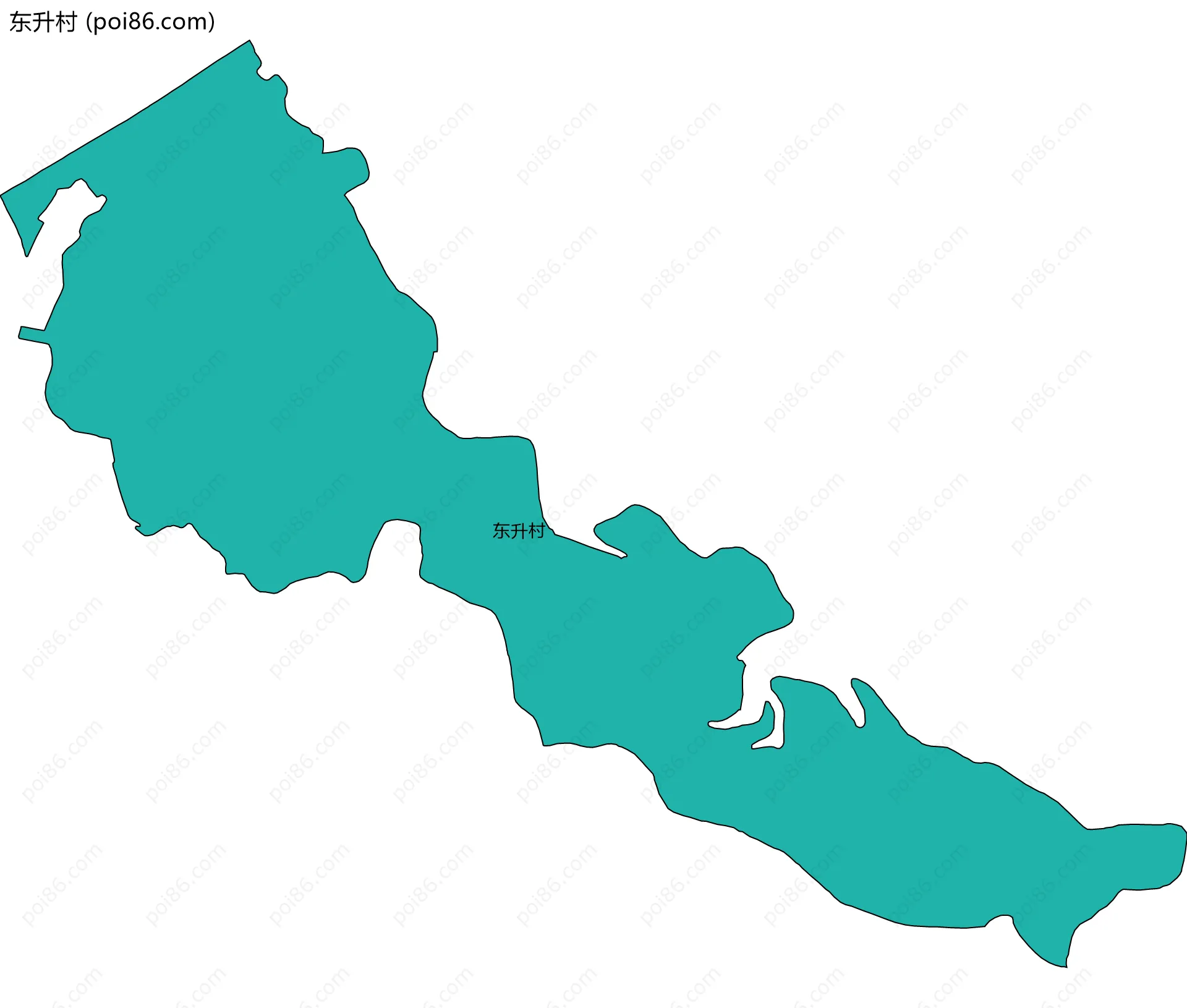 东升村边界地图