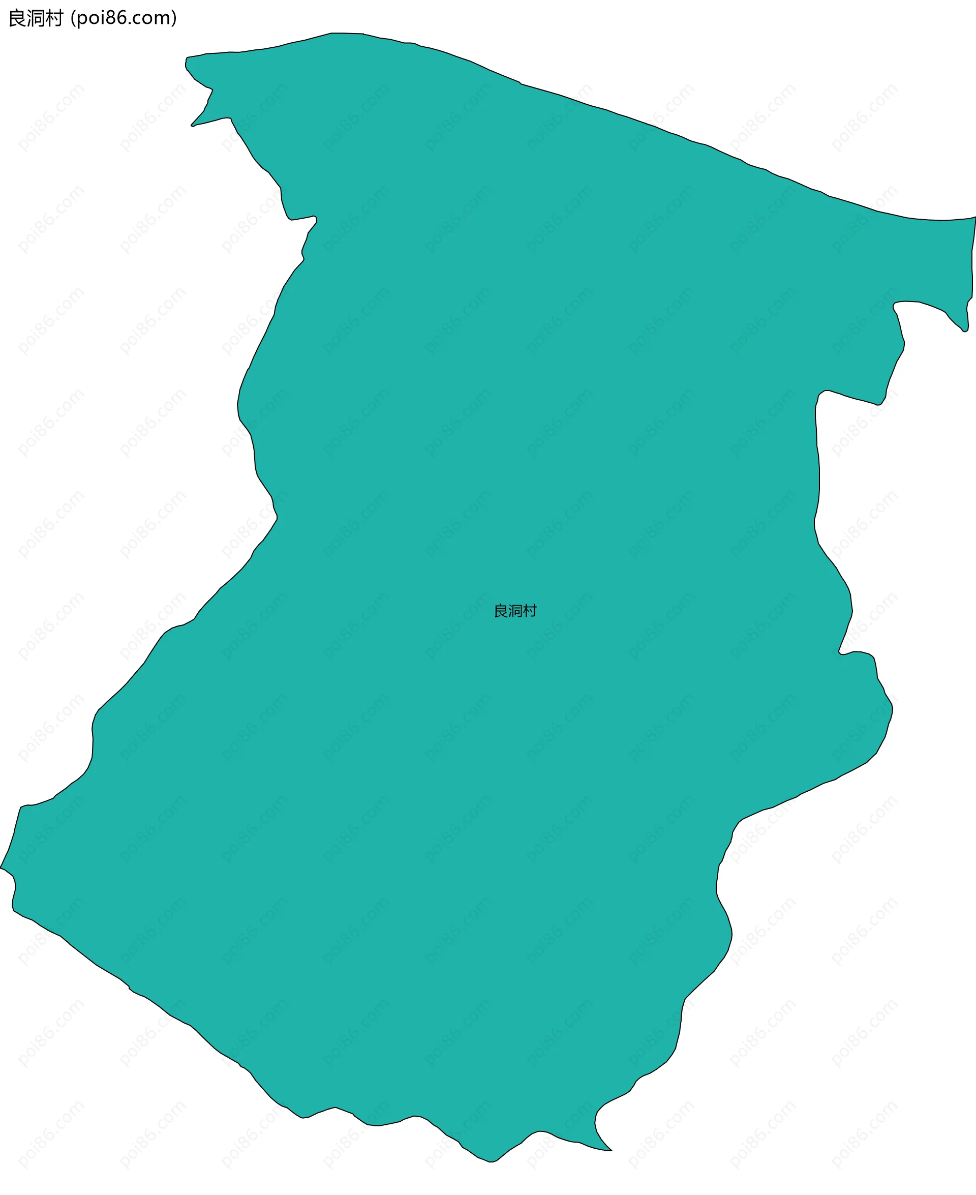 良洞村边界地图