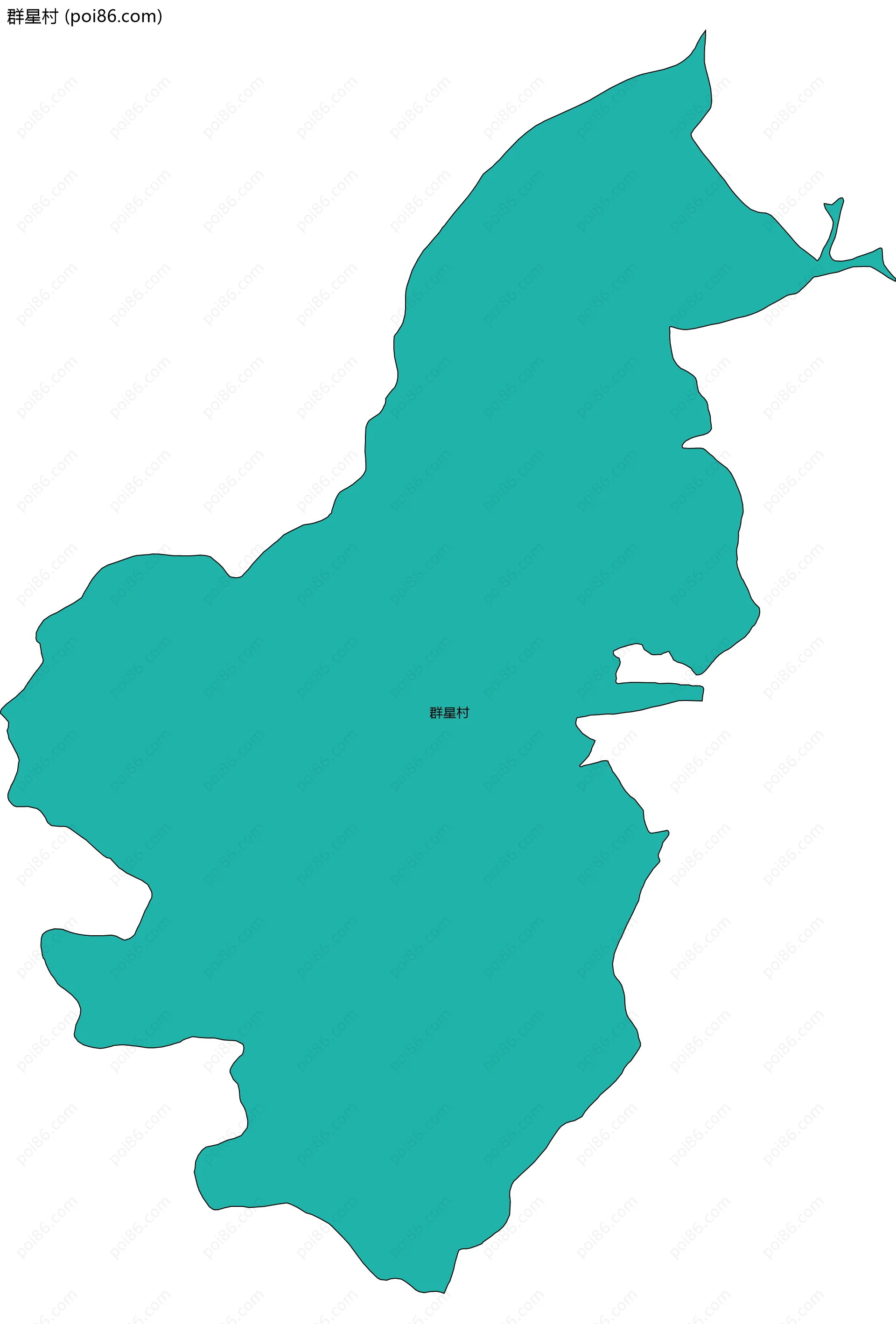 群星村边界地图