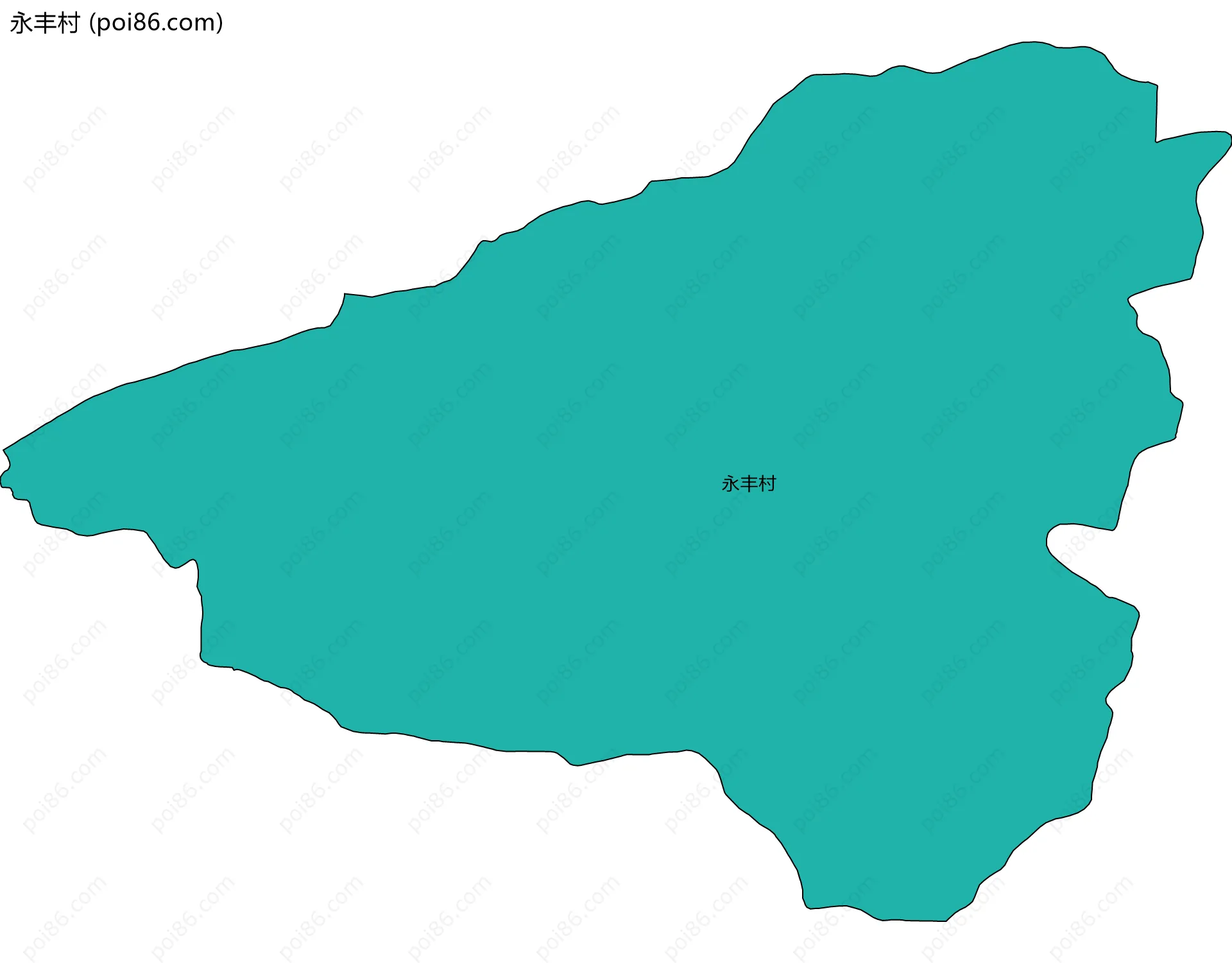 永丰村边界地图