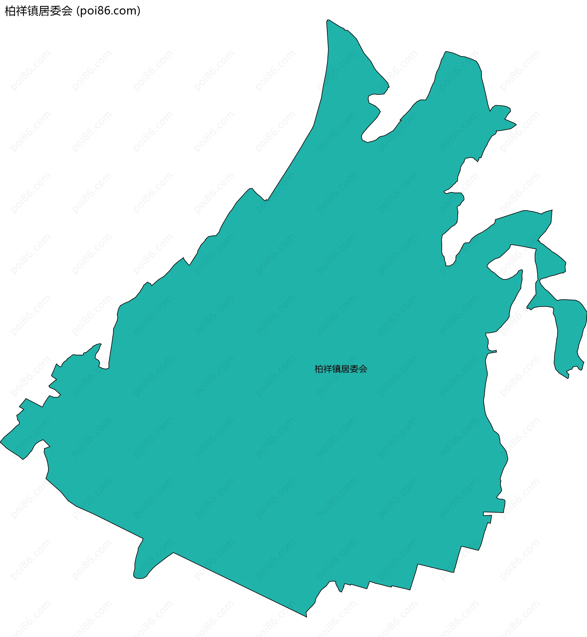 柏祥镇居委会边界地图
