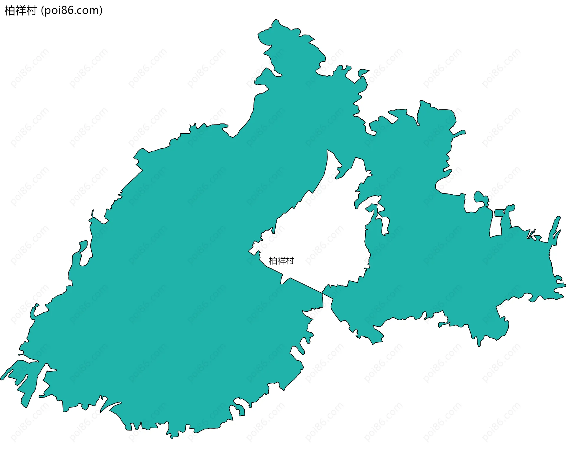 柏祥村边界地图