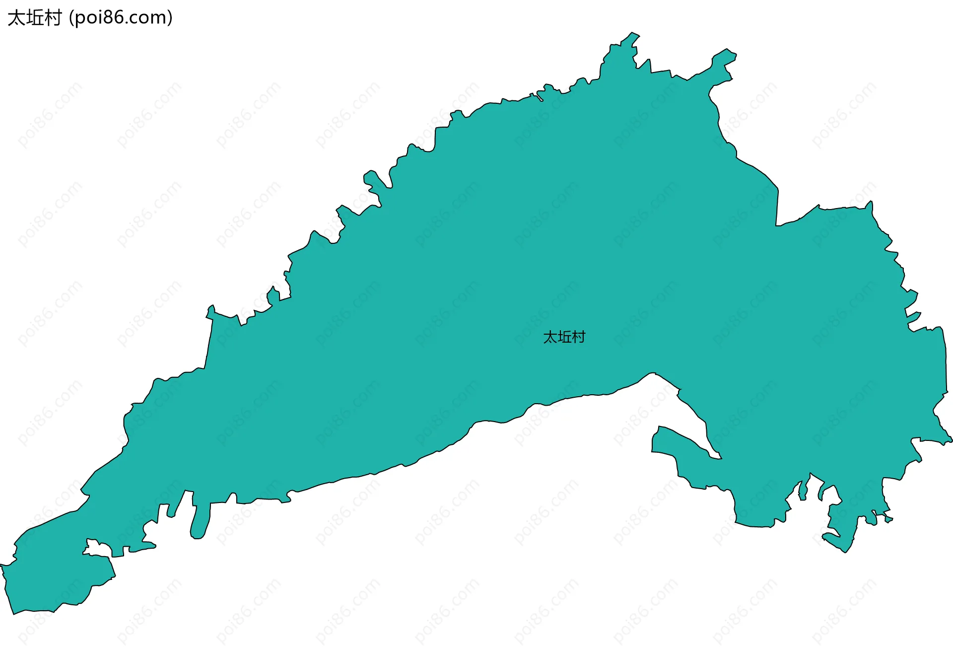 太坵村边界地图