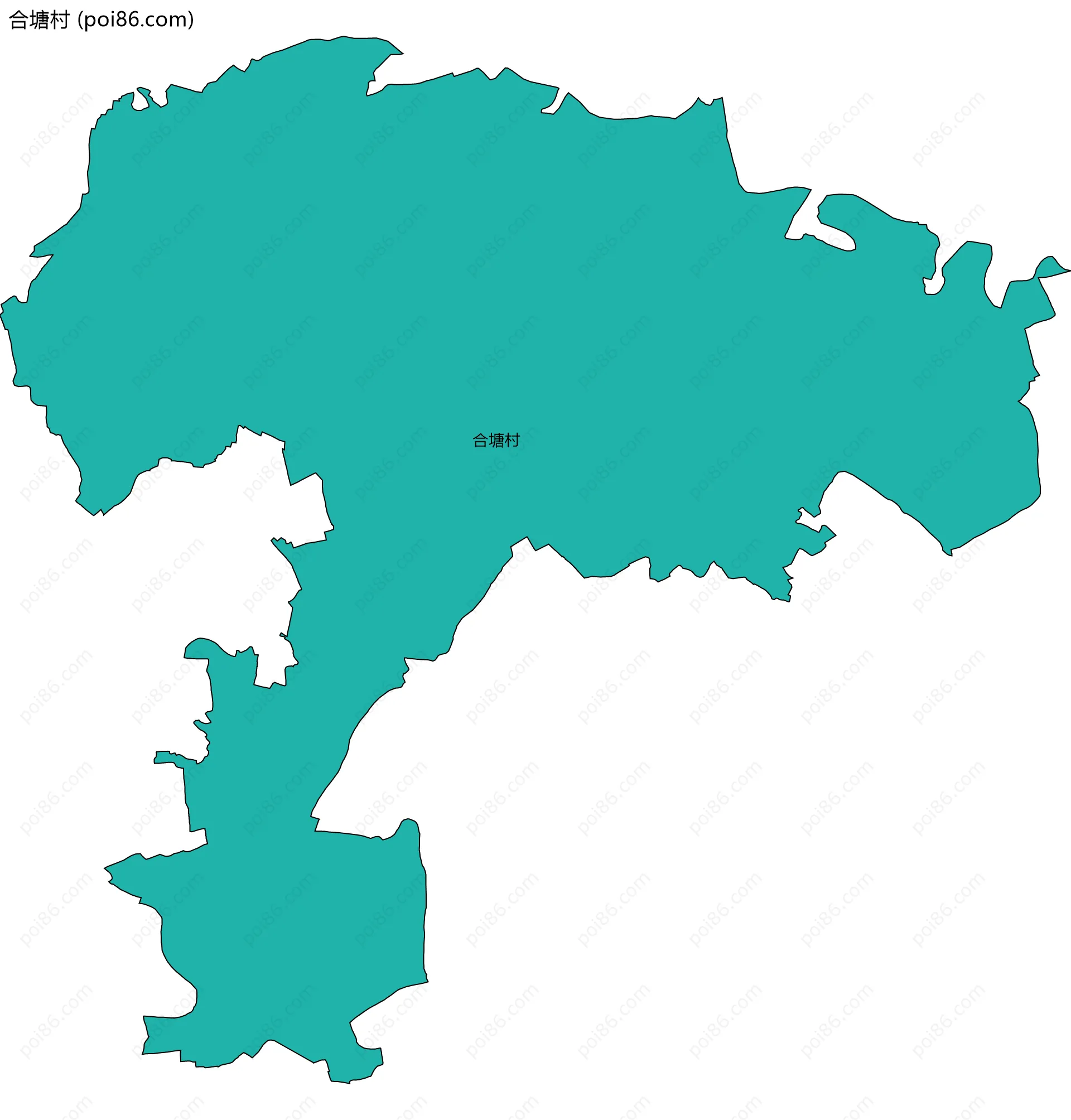 合塘村边界地图