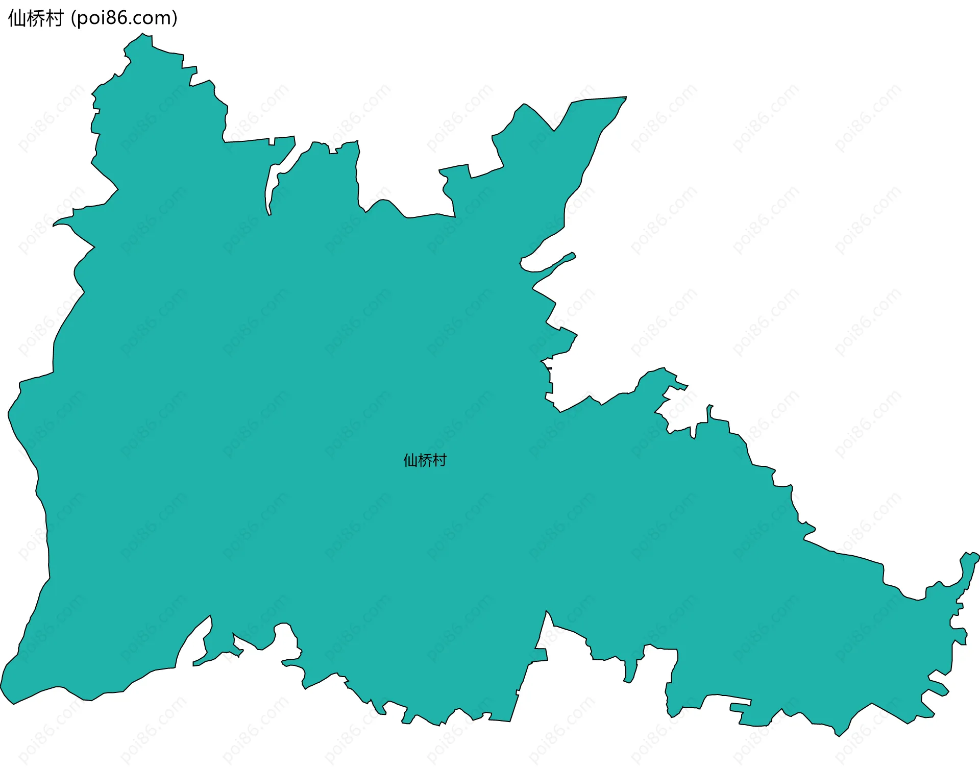 仙桥村边界地图
