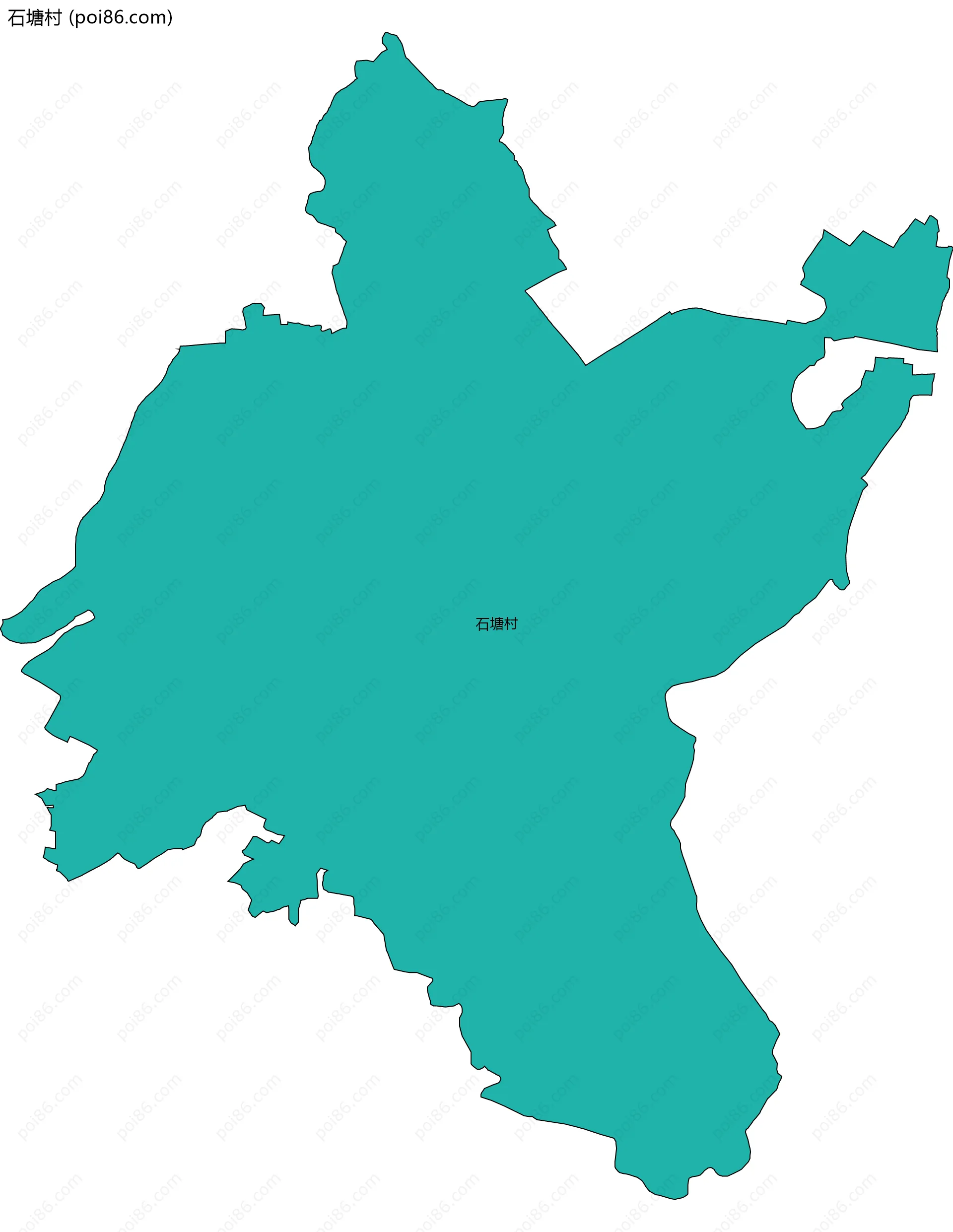 石塘村边界地图