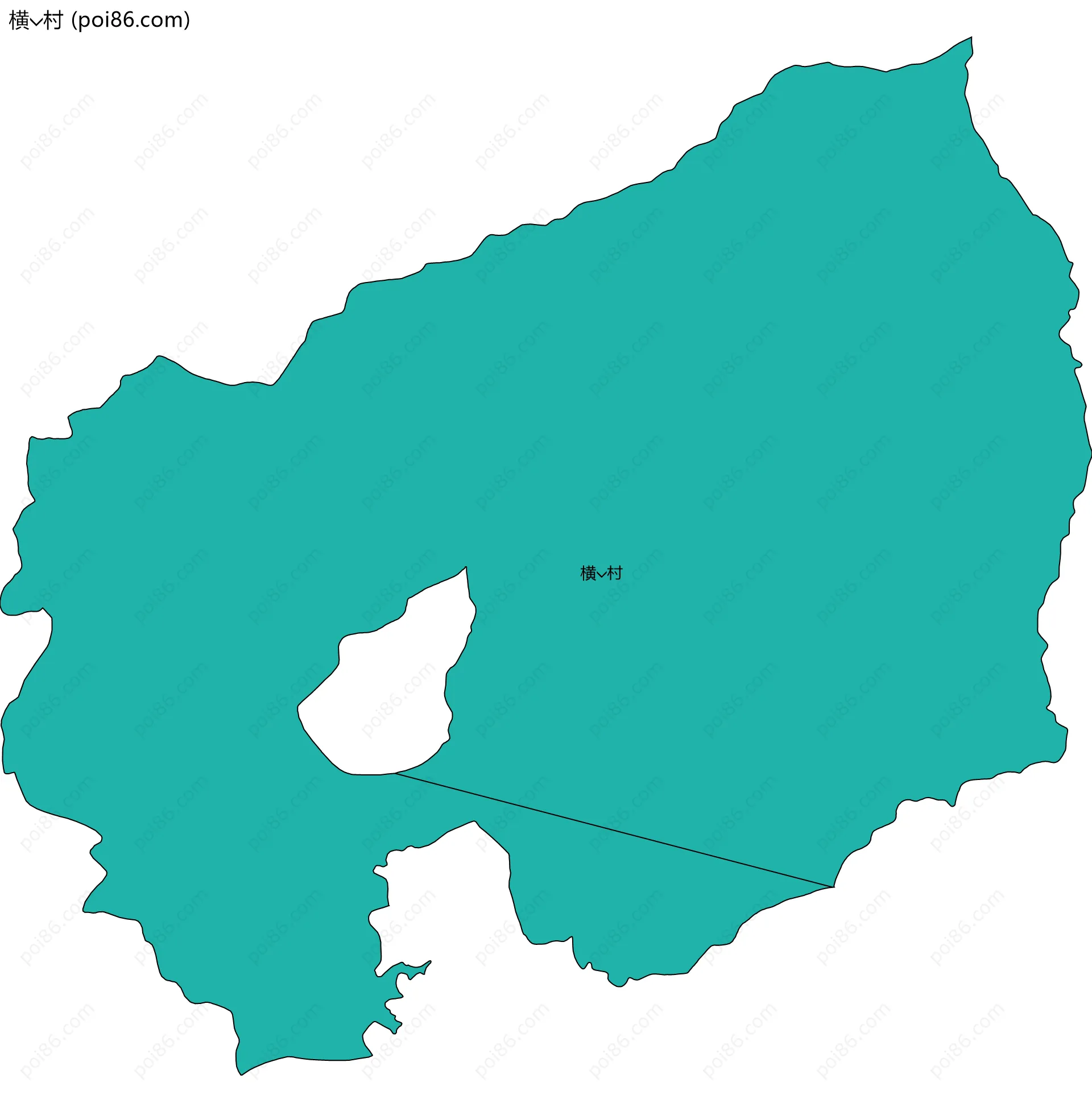 横村边界地图