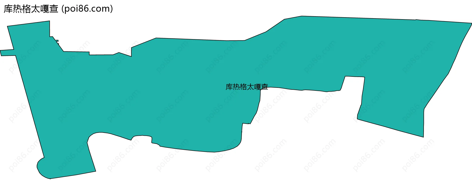 库热格太嘎查边界地图