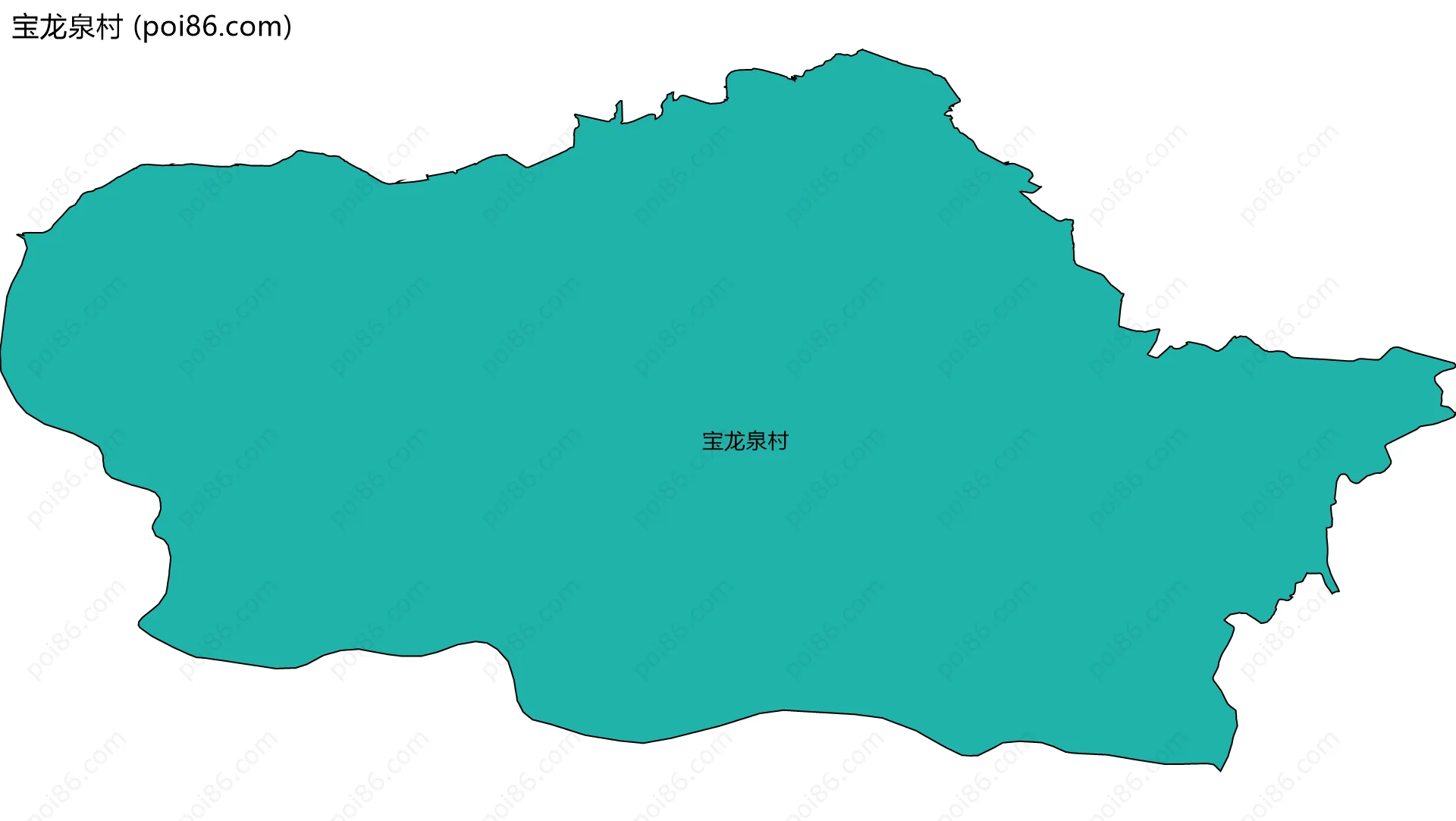 宝龙泉村边界地图