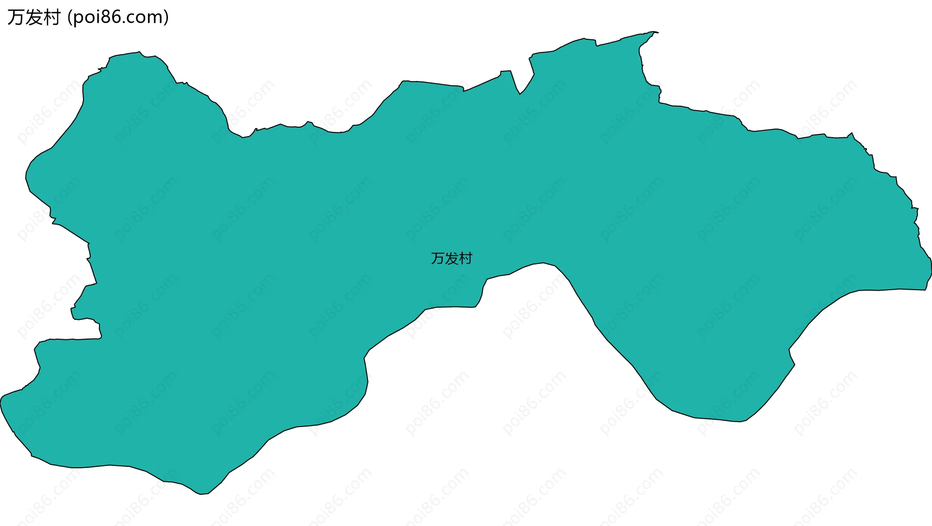 万发村边界地图