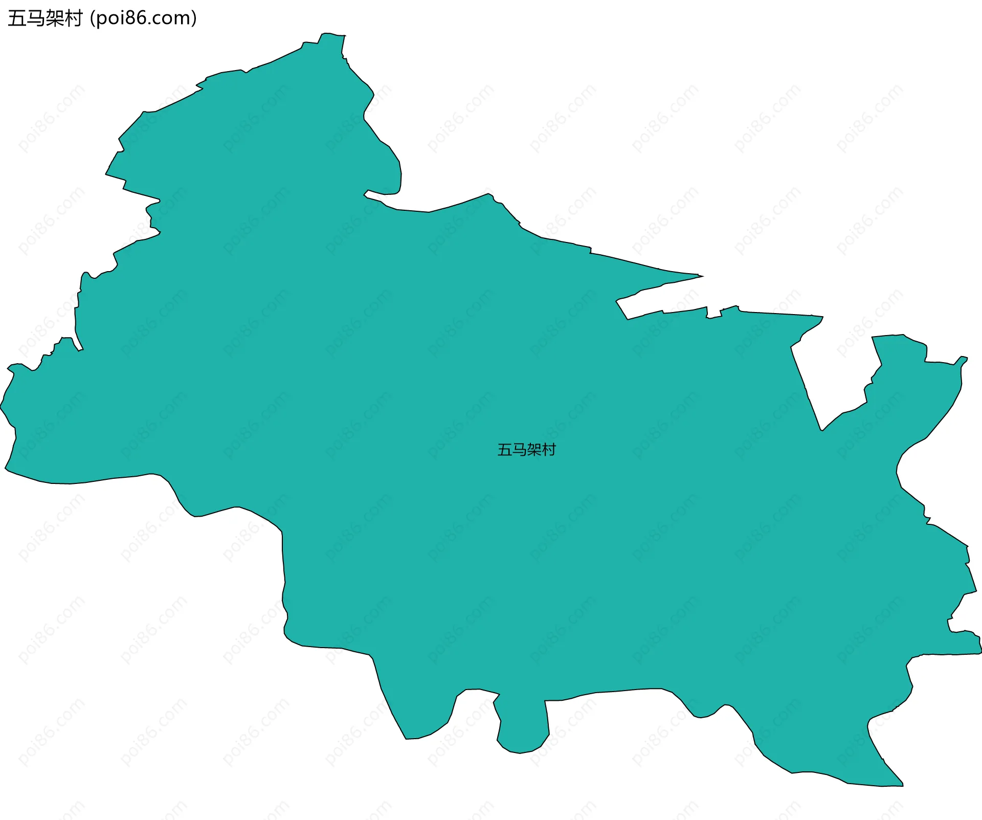 五马架村边界地图