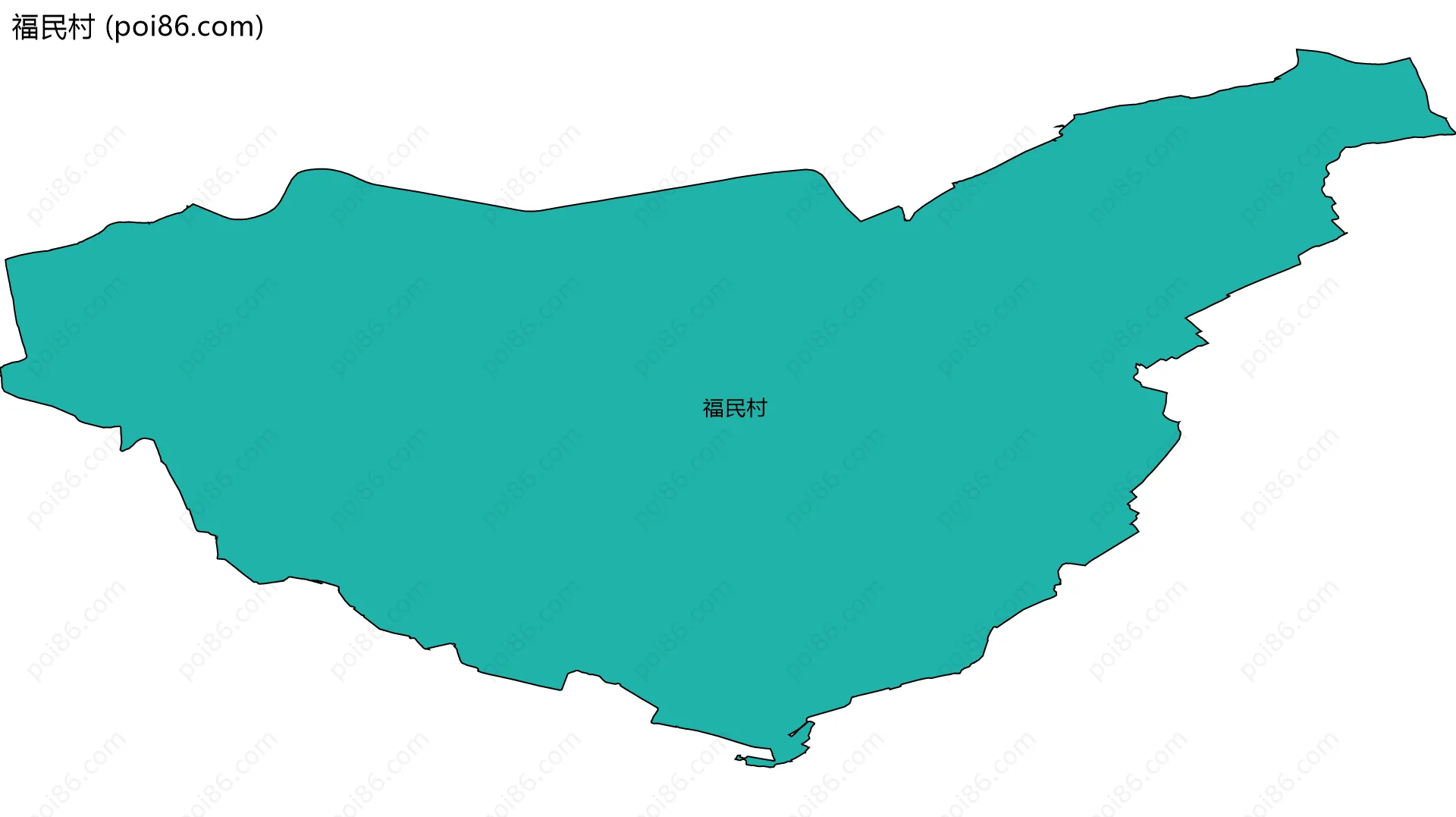 福民村边界地图