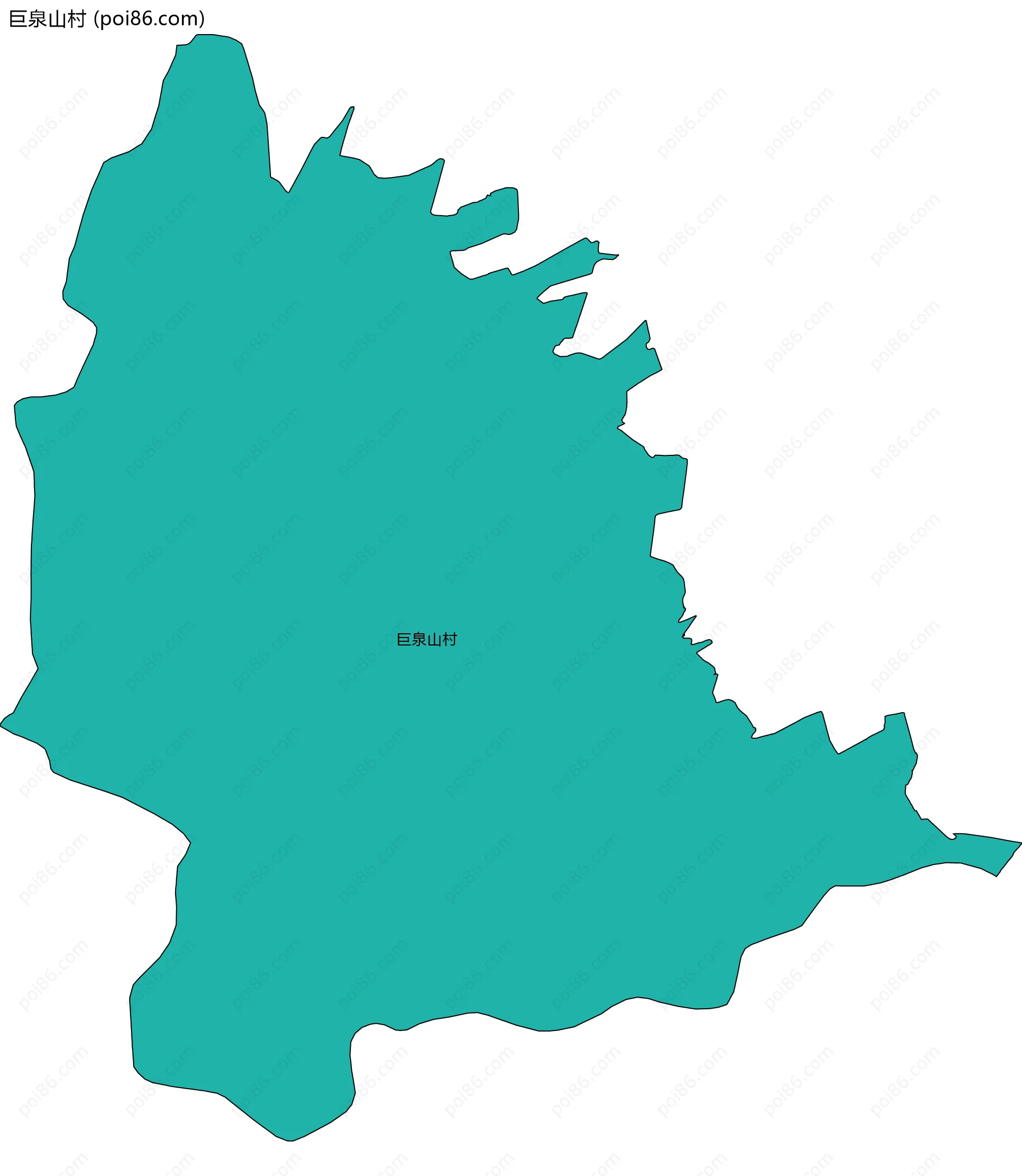 巨泉山村边界地图