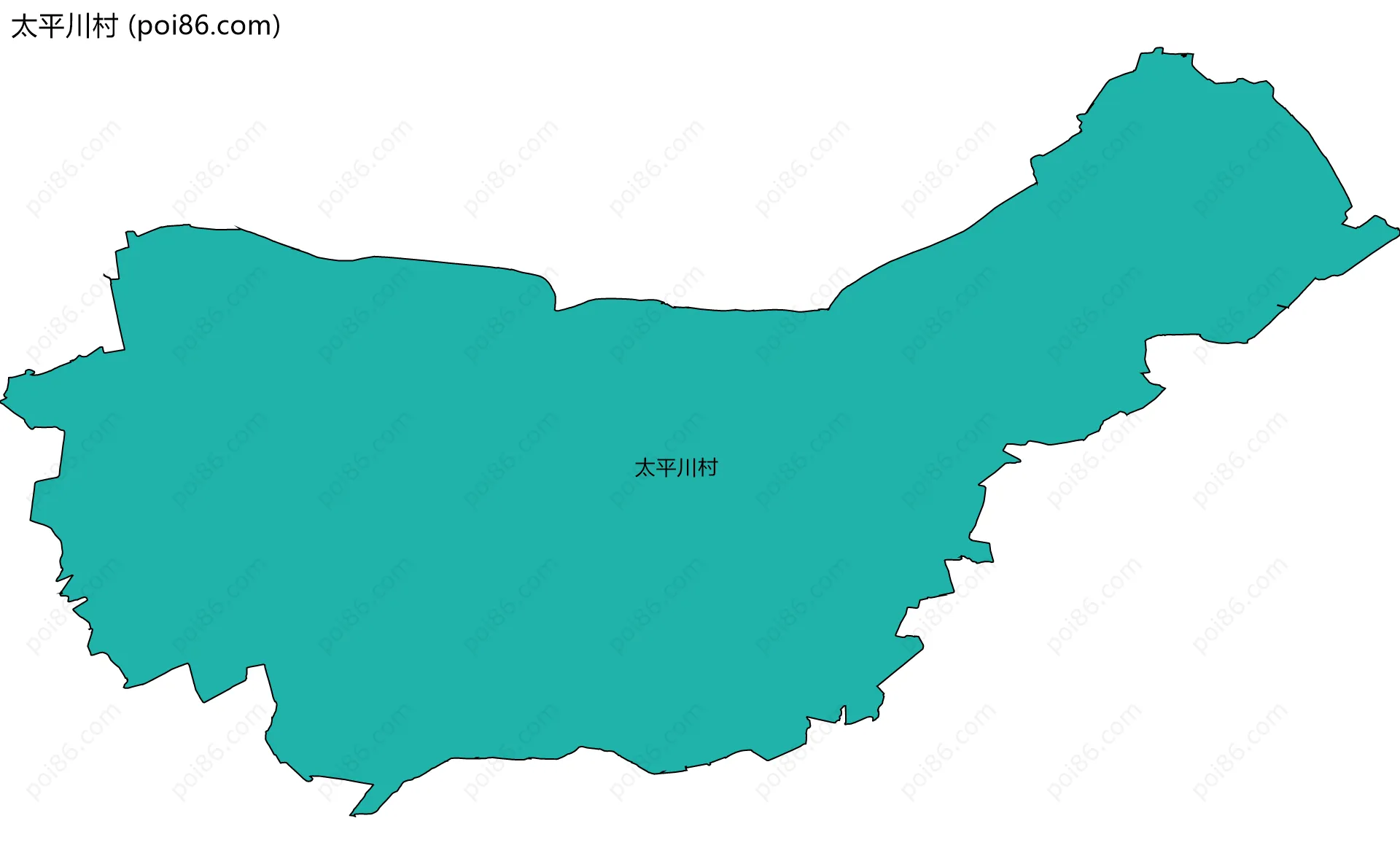 太平川村边界地图