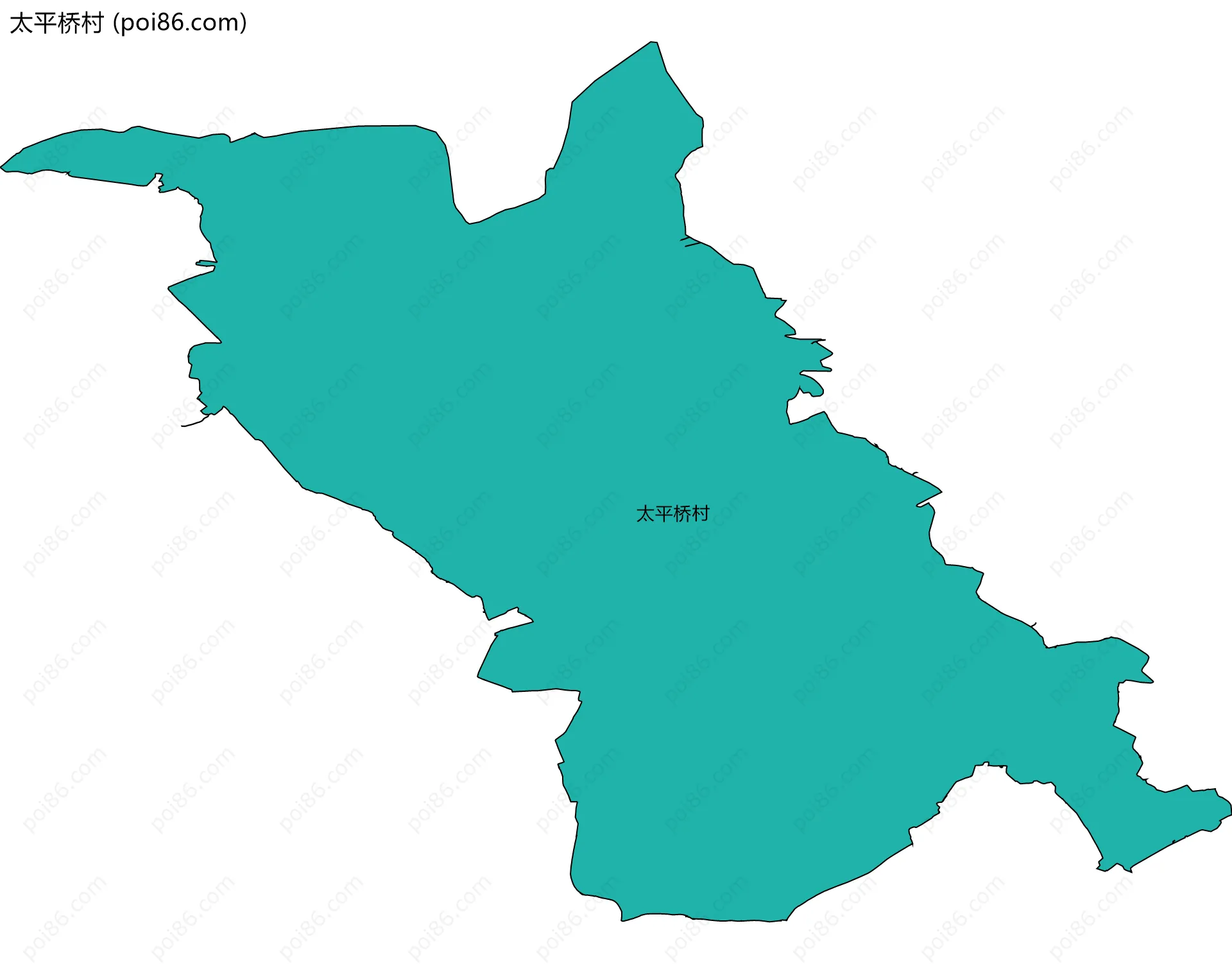 太平桥村边界地图