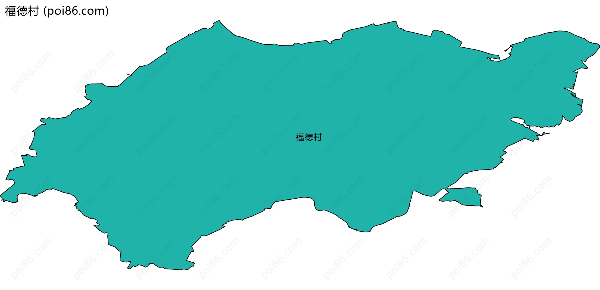 福德村边界地图