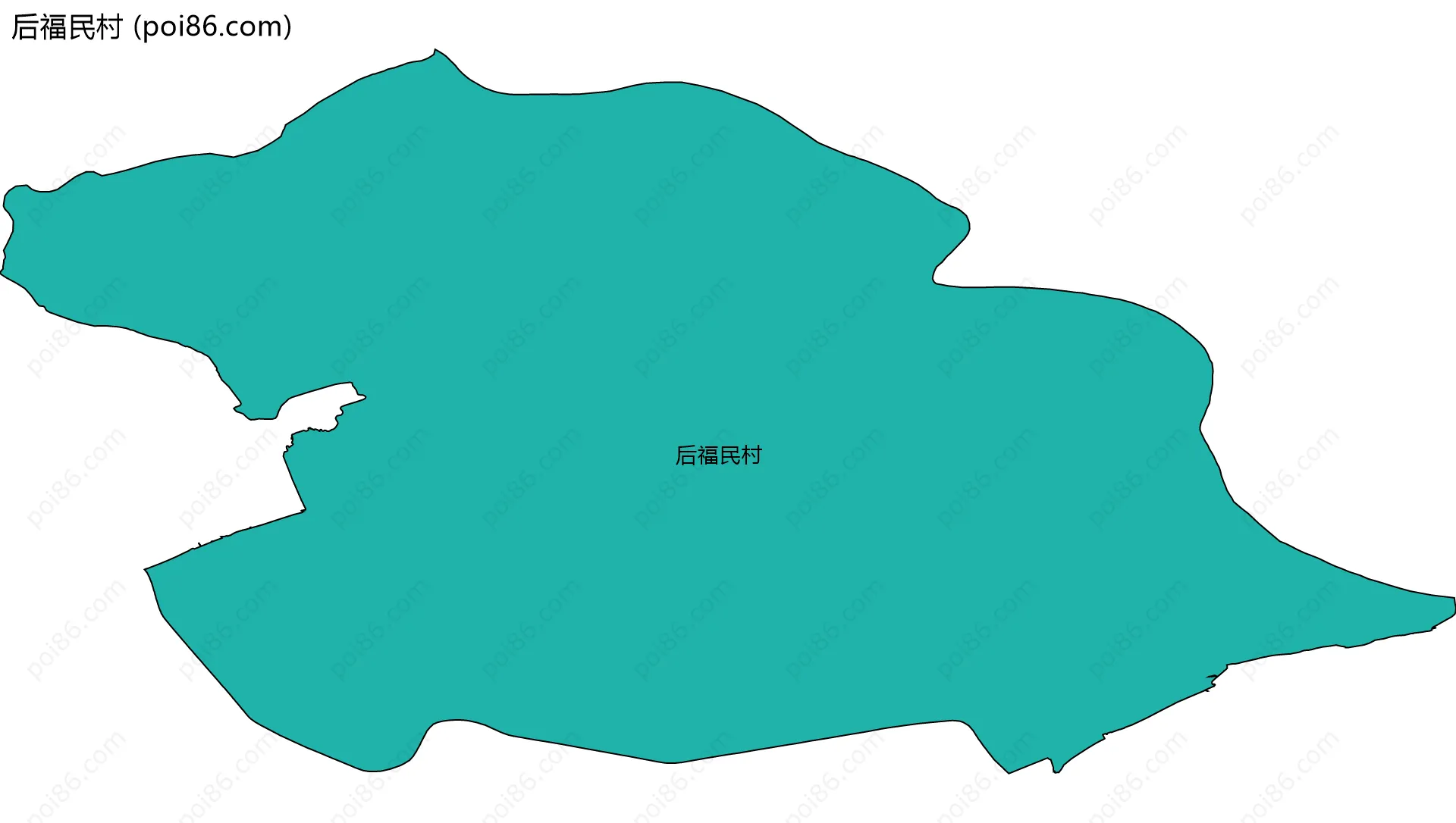 后福民村边界地图