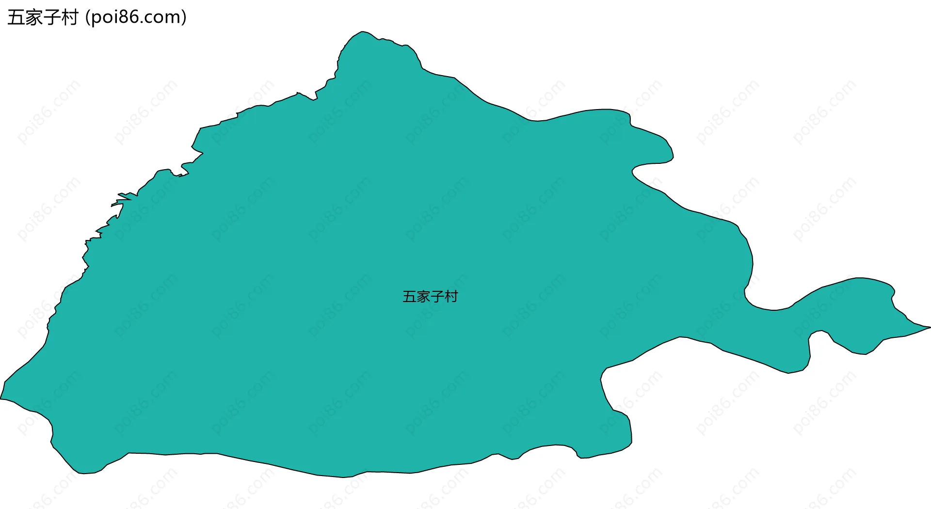 五家子村边界地图