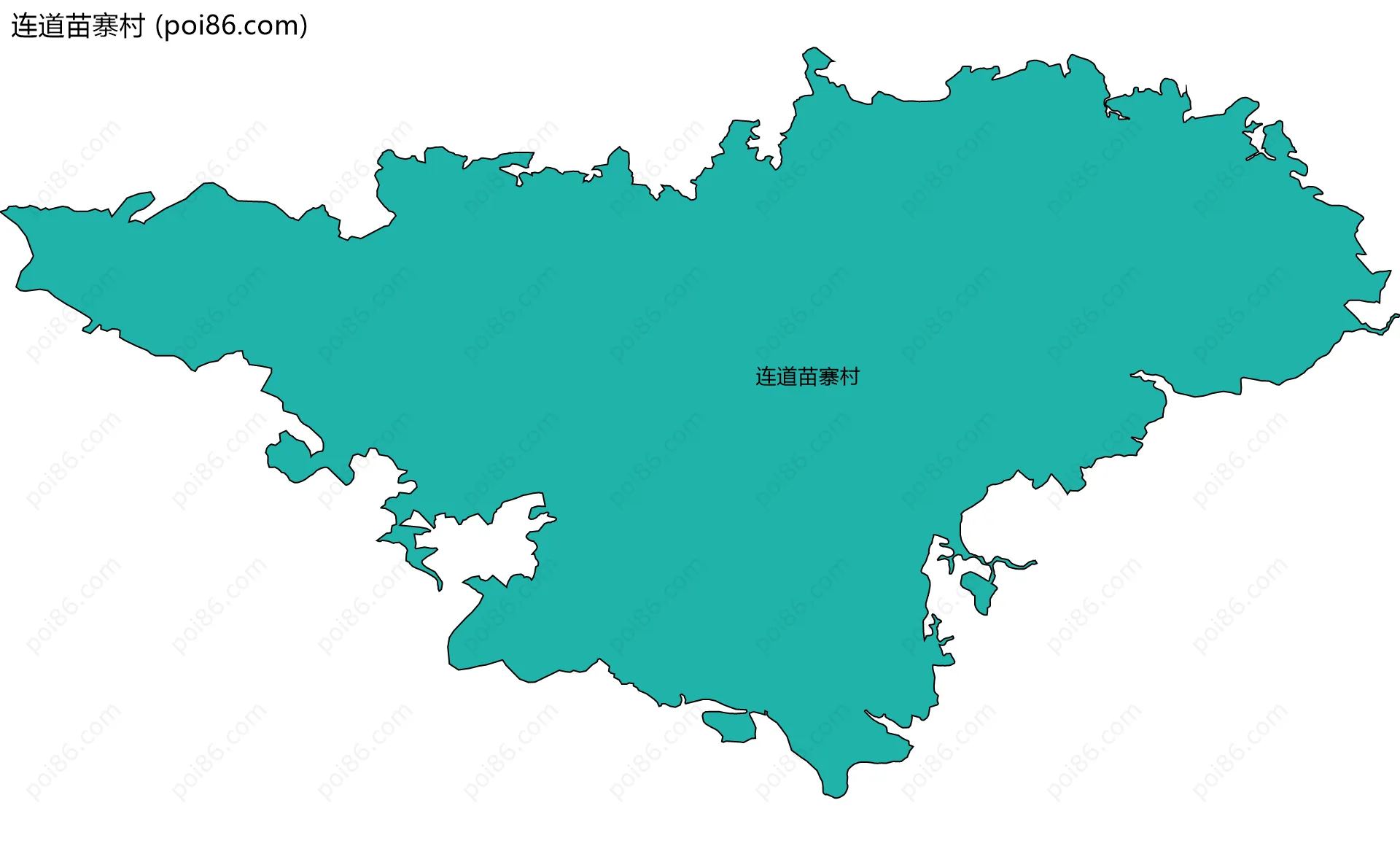 连道苗寨村边界地图