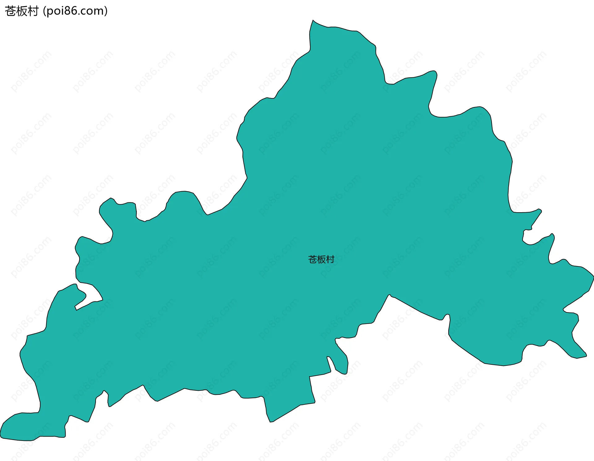 苍板村边界地图