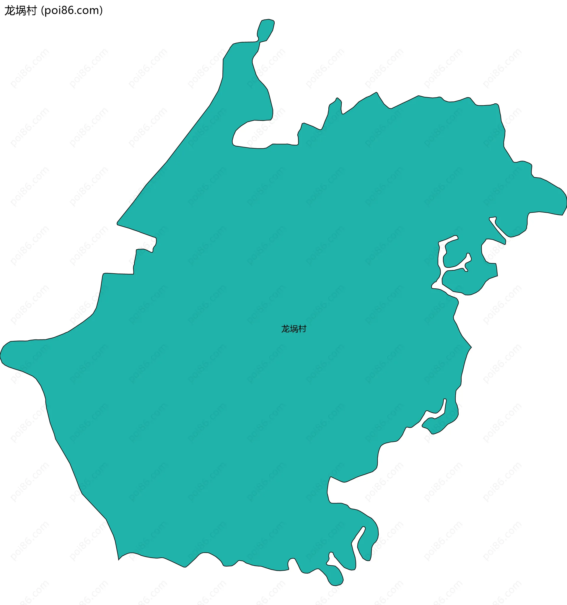 龙埚村边界地图