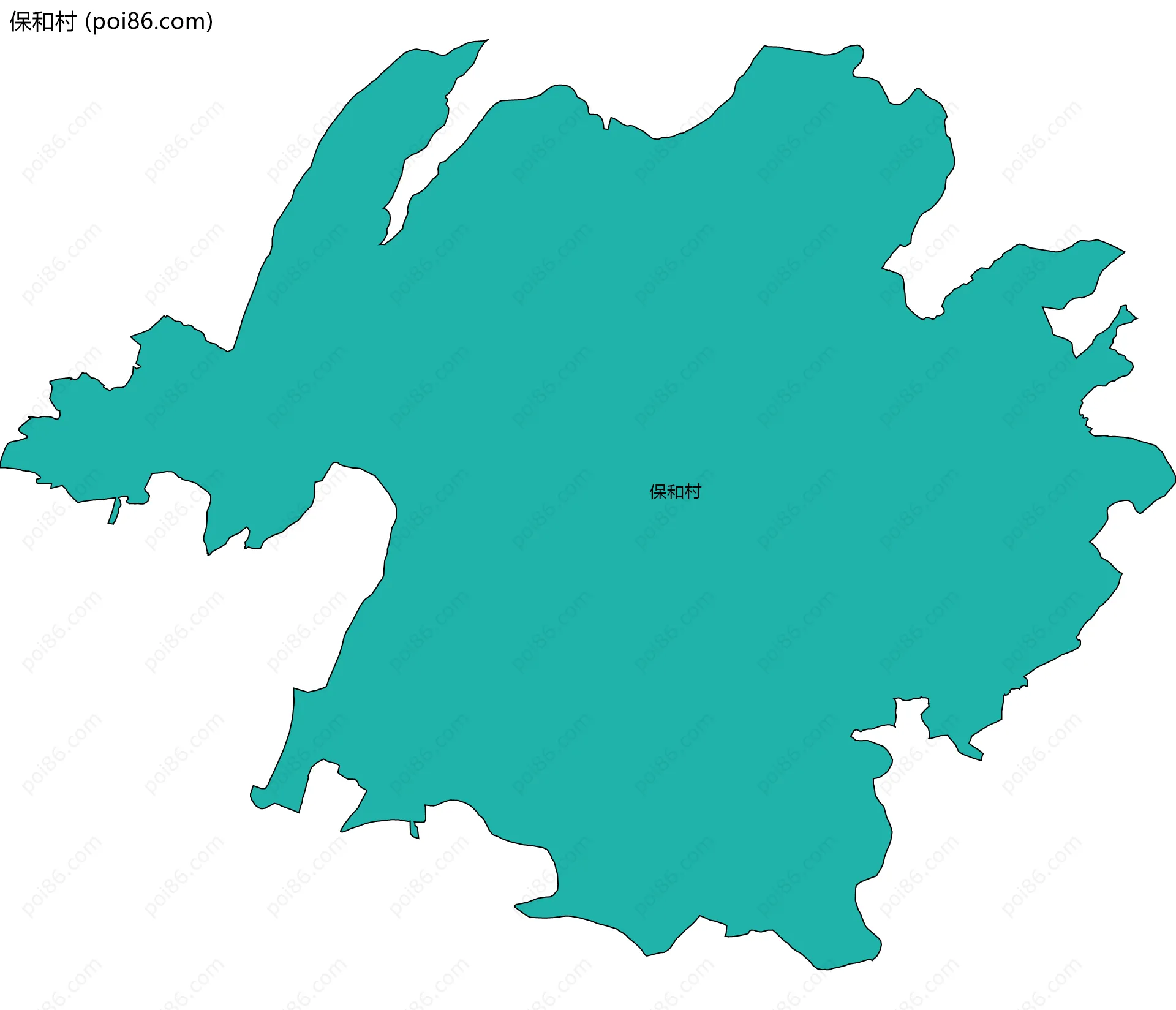 保和村边界地图