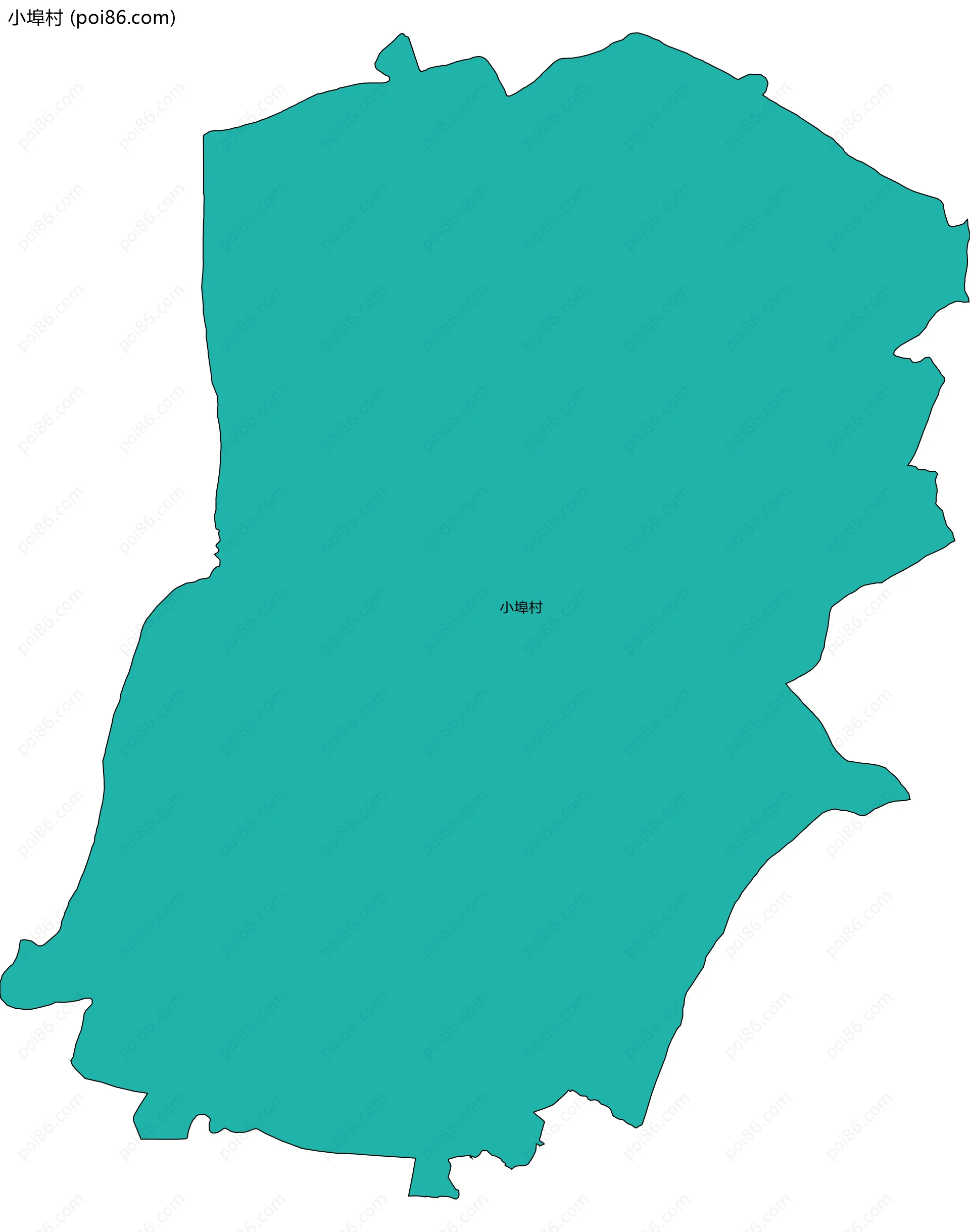 小埠村边界地图