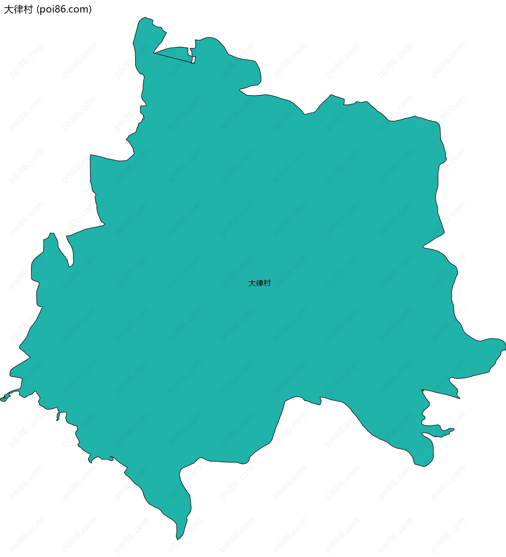 大律村边界地图