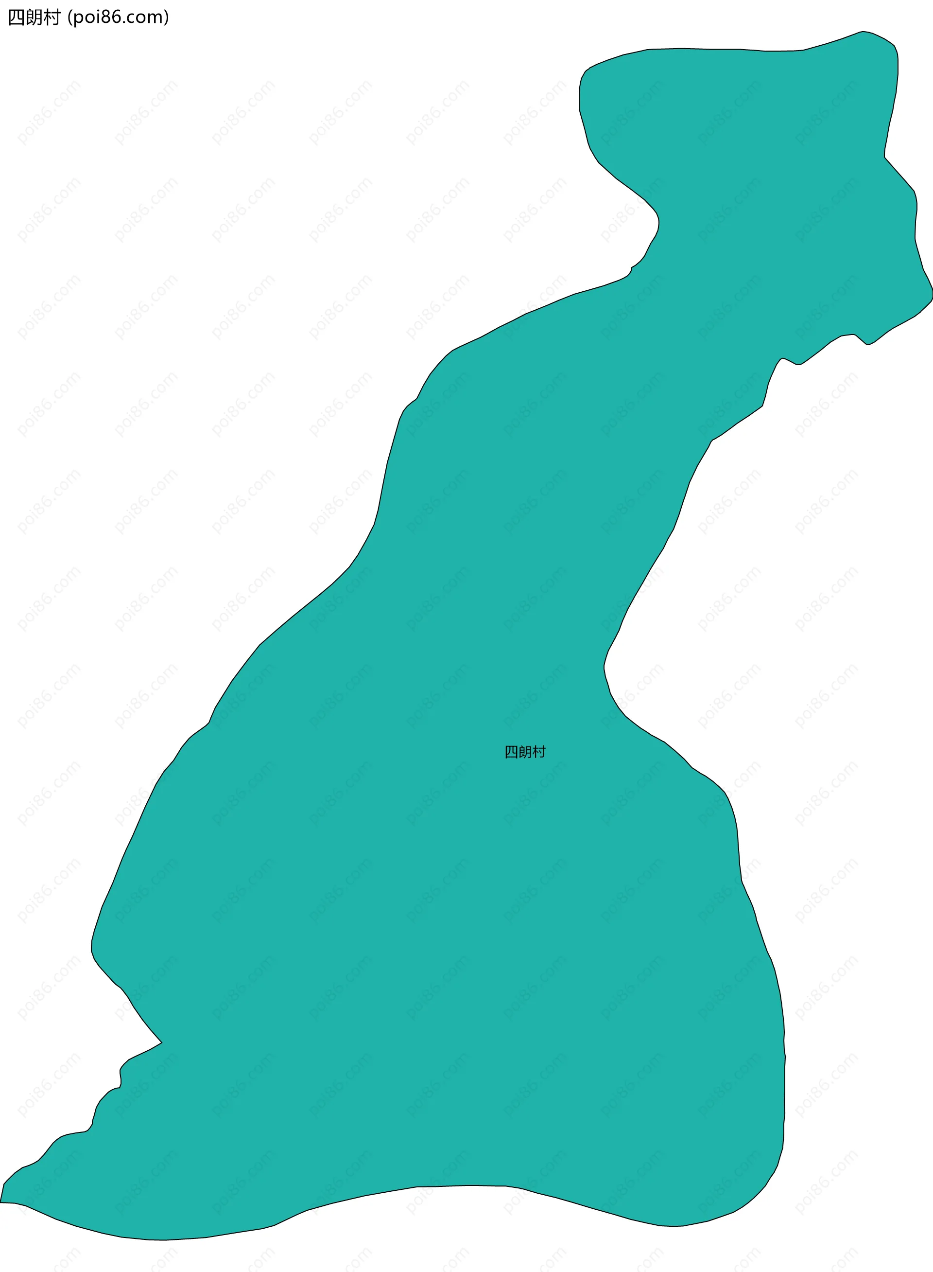 四朗村边界地图