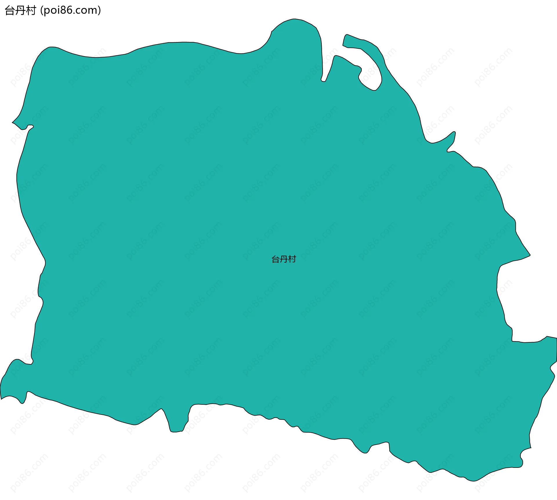 台丹村边界地图