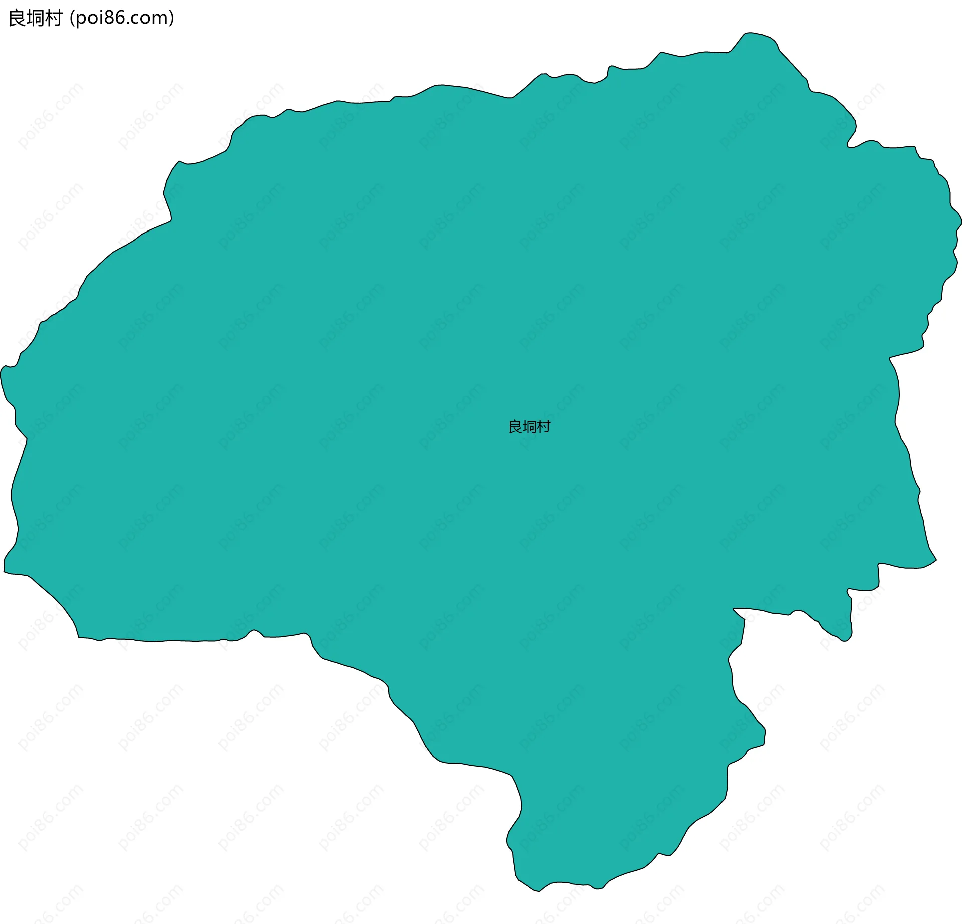 良垌村边界地图
