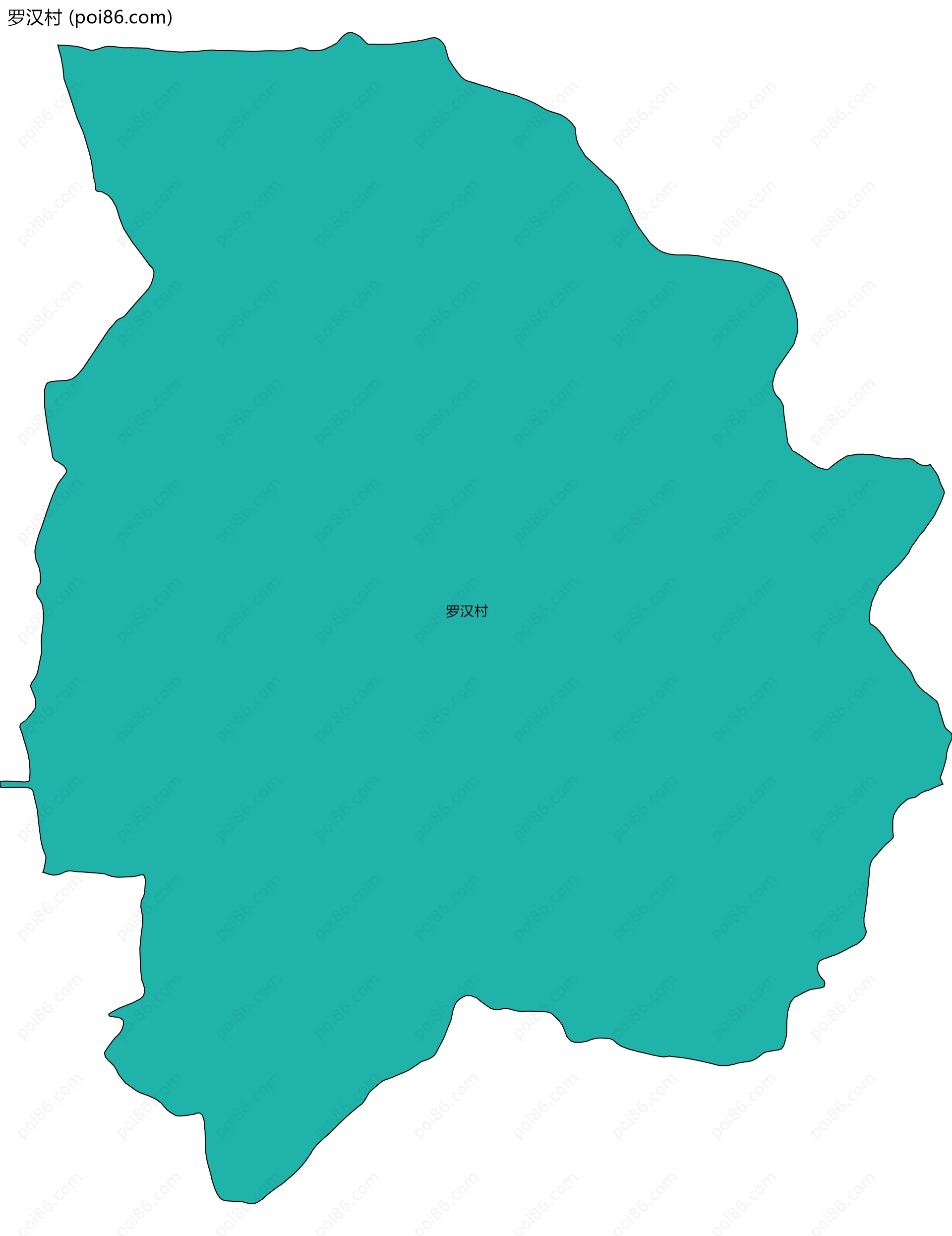 罗汉村边界地图