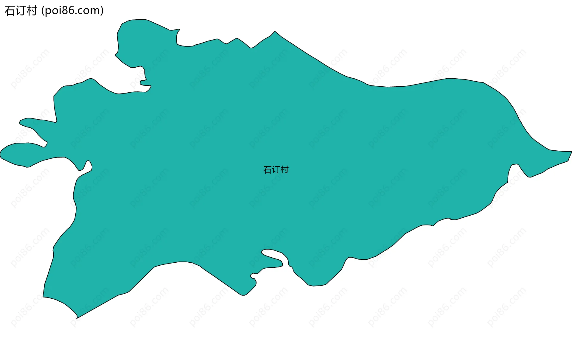 石订村边界地图